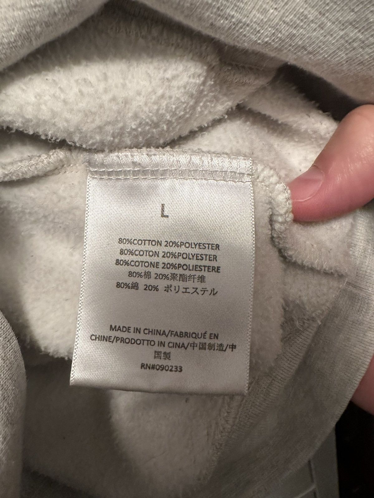 Essentials core collection hoodie light Heather oatmeal L