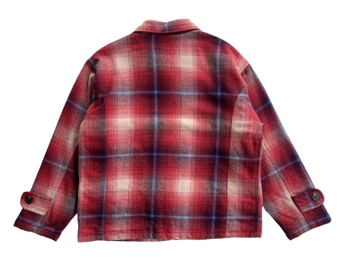 Japanese Brand Vintage Recipro Red Tartan Oversized Jacket Size US M / EU 48-50 / 2 - 7 Thumbnail