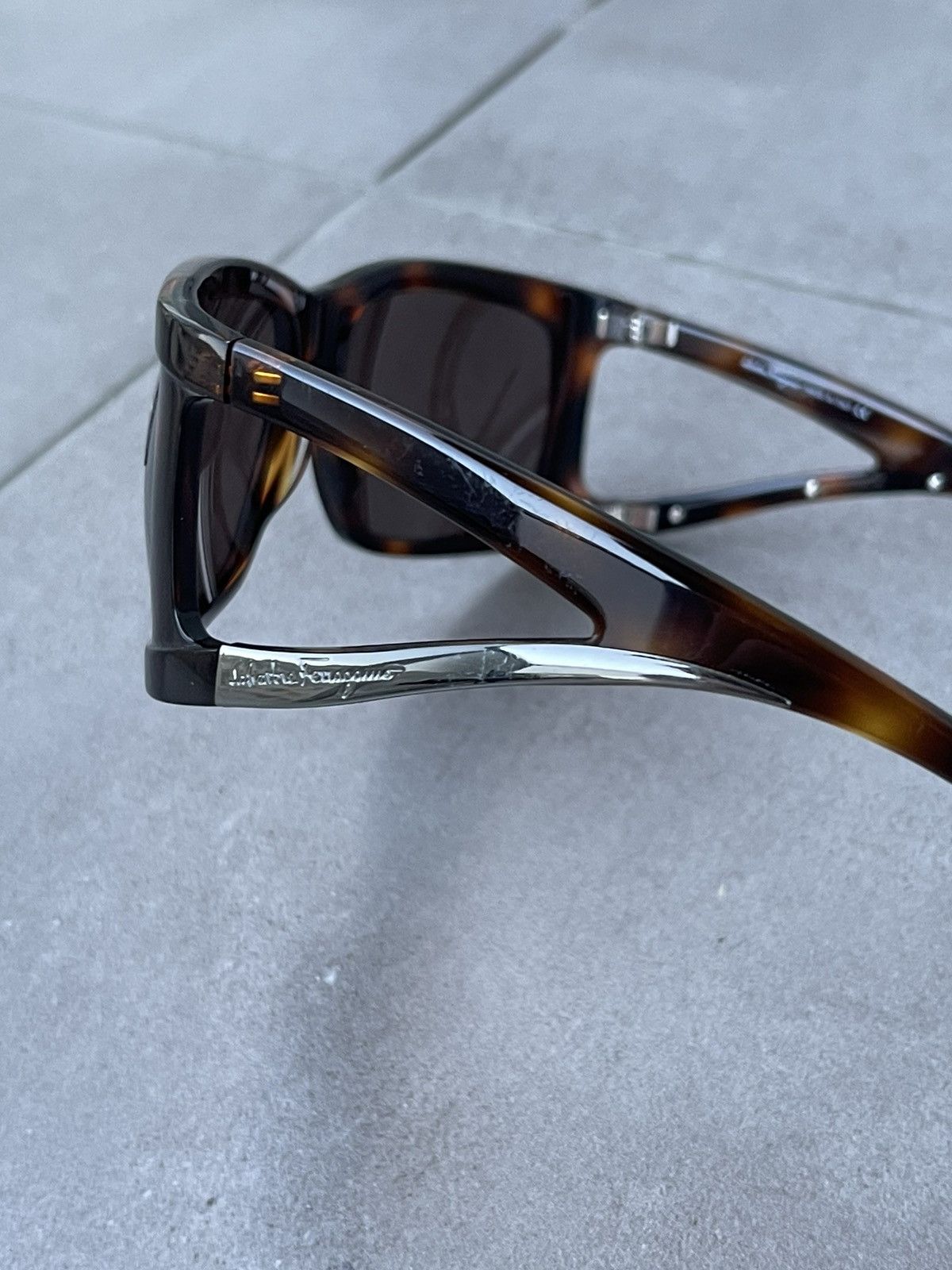 Salvatore Ferragamo Salvatore Ferragamo 2091 103/3 Tiger Camo Sunglasses Size ONE SIZE - 7 Thumbnail