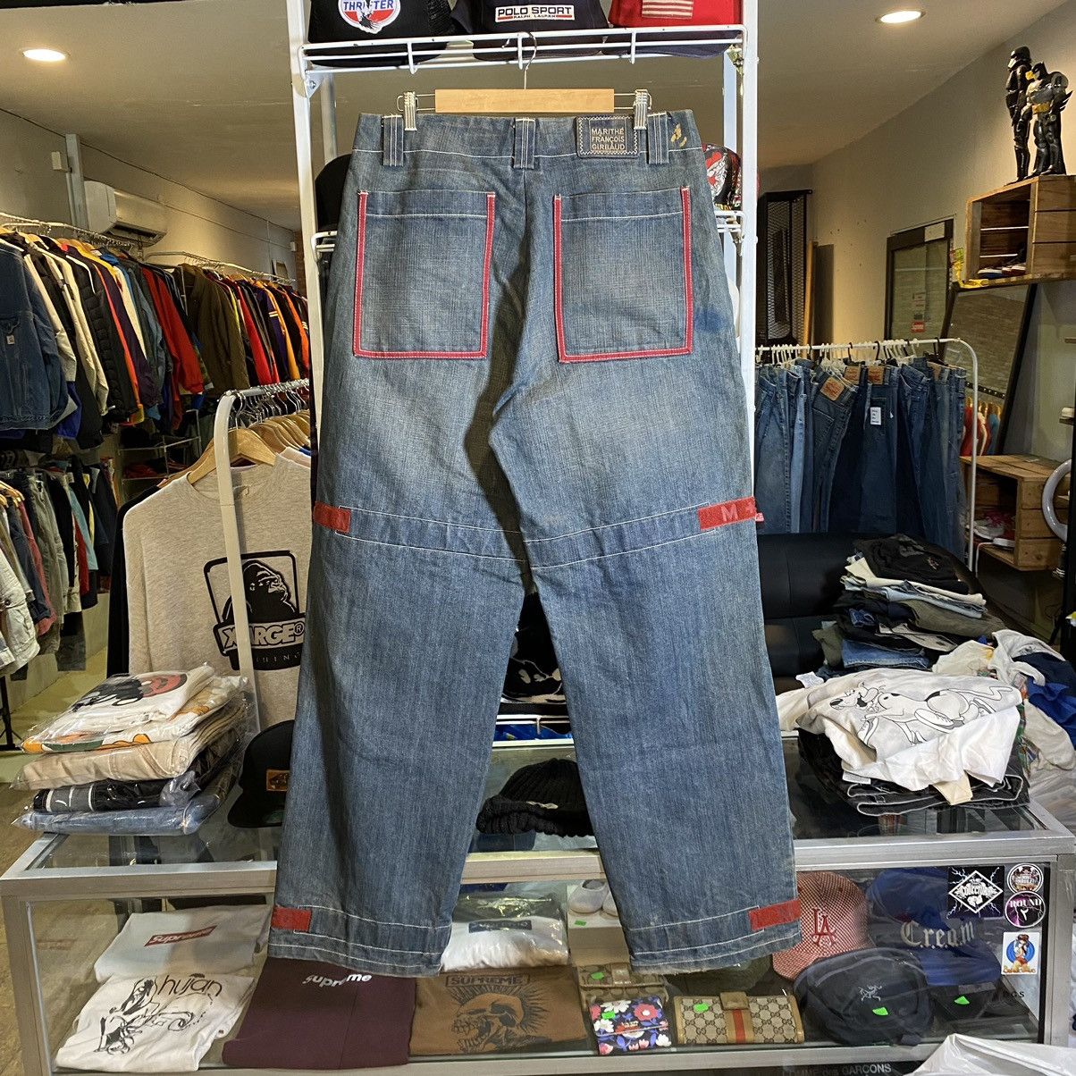 Marithe + Francois Girbaud Marithe Francois Girbaud Bondage Denim Pants Size US 34 / EU 50 - 1 Thumbnail