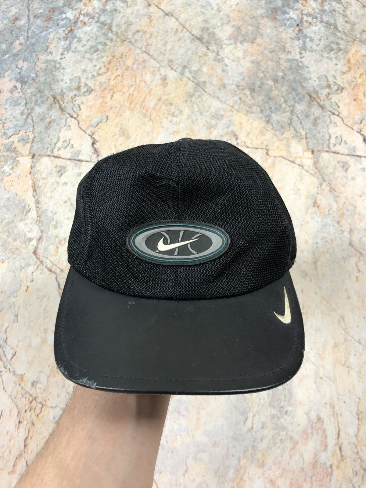 Nike × Vintage Nike vintage big logo nylon hat cap Size ONE SIZE - 2 Thumbnail