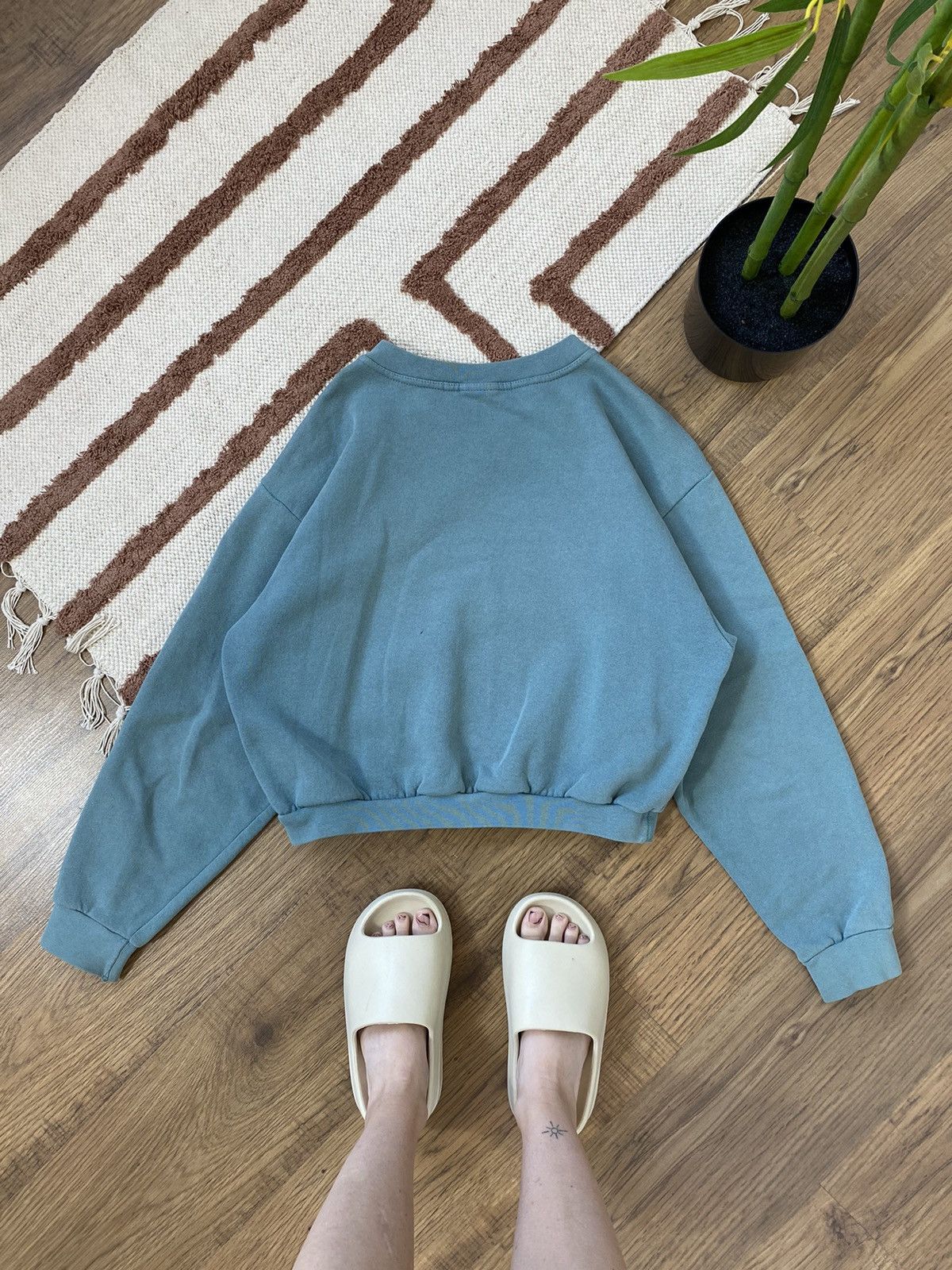 Nike 1990s NIKE MINI SWOOSH CROPPED SWEATSHIRT Size M / US 6-8 / IT 42-44 - 4 Thumbnail