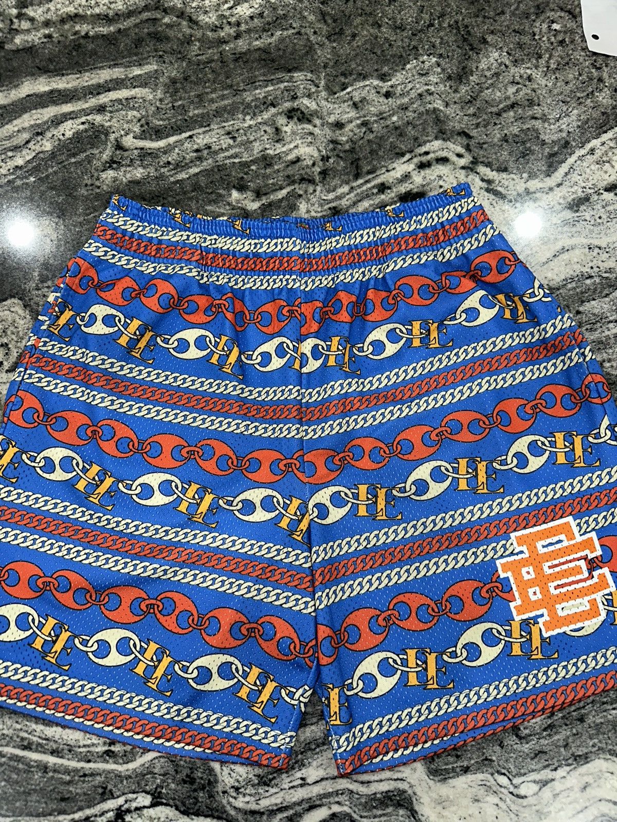 image of Eric Emanuel Link Shorts in Blue, Men's (Size 32)