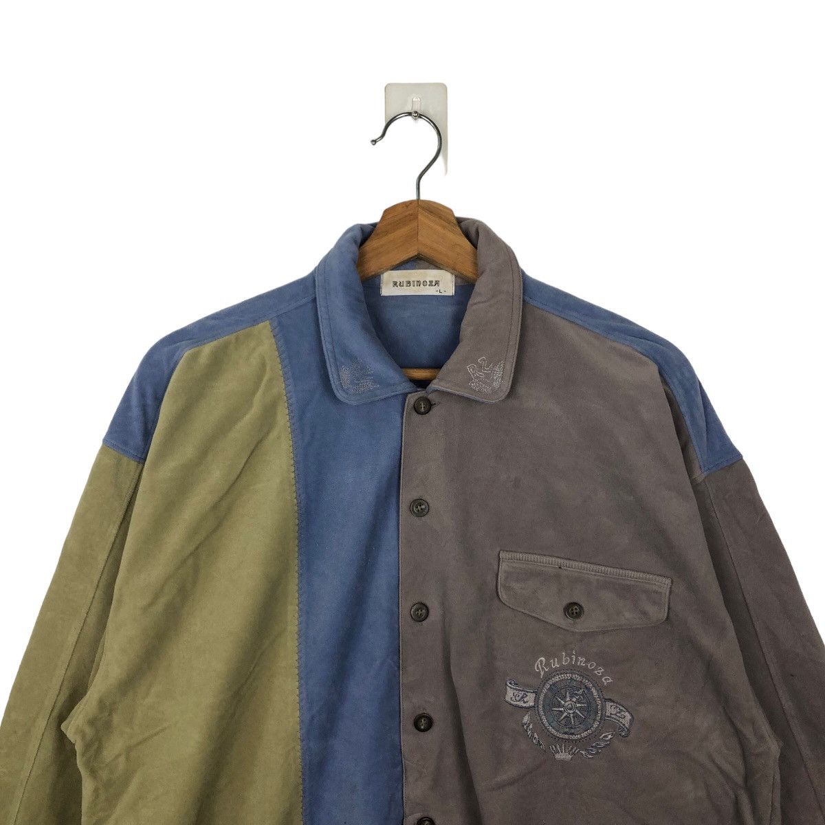Japanese Brand VINTAGE RUBINOZA SWEATSHIRT COLLAR COLLAGE BIG LOGO JAPAN Size US L / EU 52-54 / 3 - 2 Thumbnail