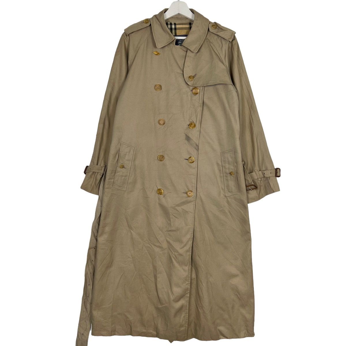 Burberry 🔥BURBERRY NOVA CHECK LINING BELT TRENCHCOAT MADE IN ENGLAND Size US L / EU 52-54 / 3 - 4 Thumbnail