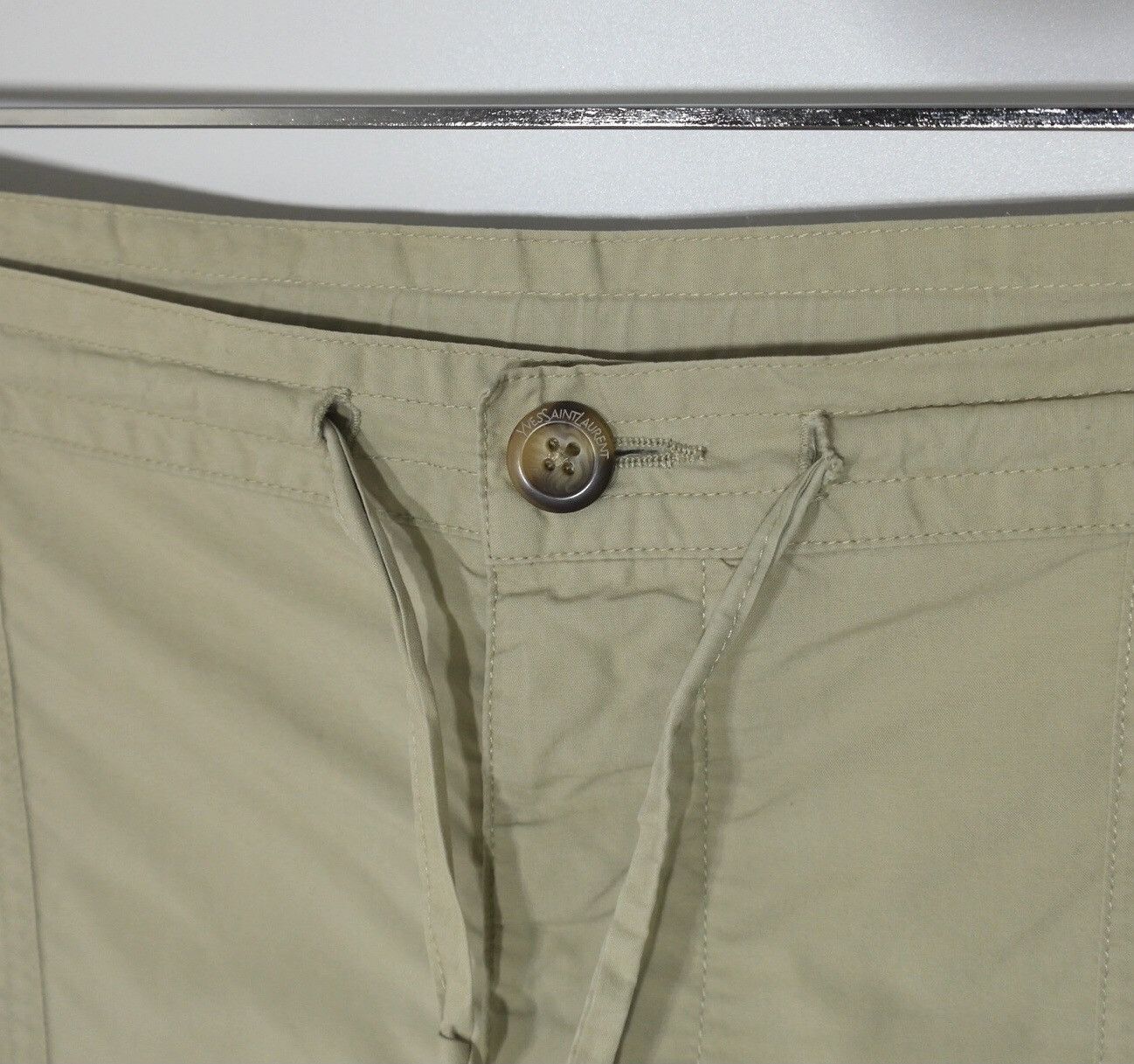 Yves Saint Laurent Yves Saint Laurent YSL Mens Trousers Sz L Beige Size US 34 / EU 50 - 7 Thumbnail
