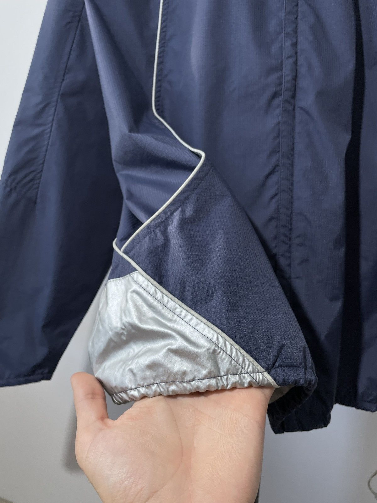 Nike × Vintage Vintage 90s Nike TN+ Center Swoosh Chrome Jacket Size US M / EU 48-50 / 2 - 4 Thumbnail