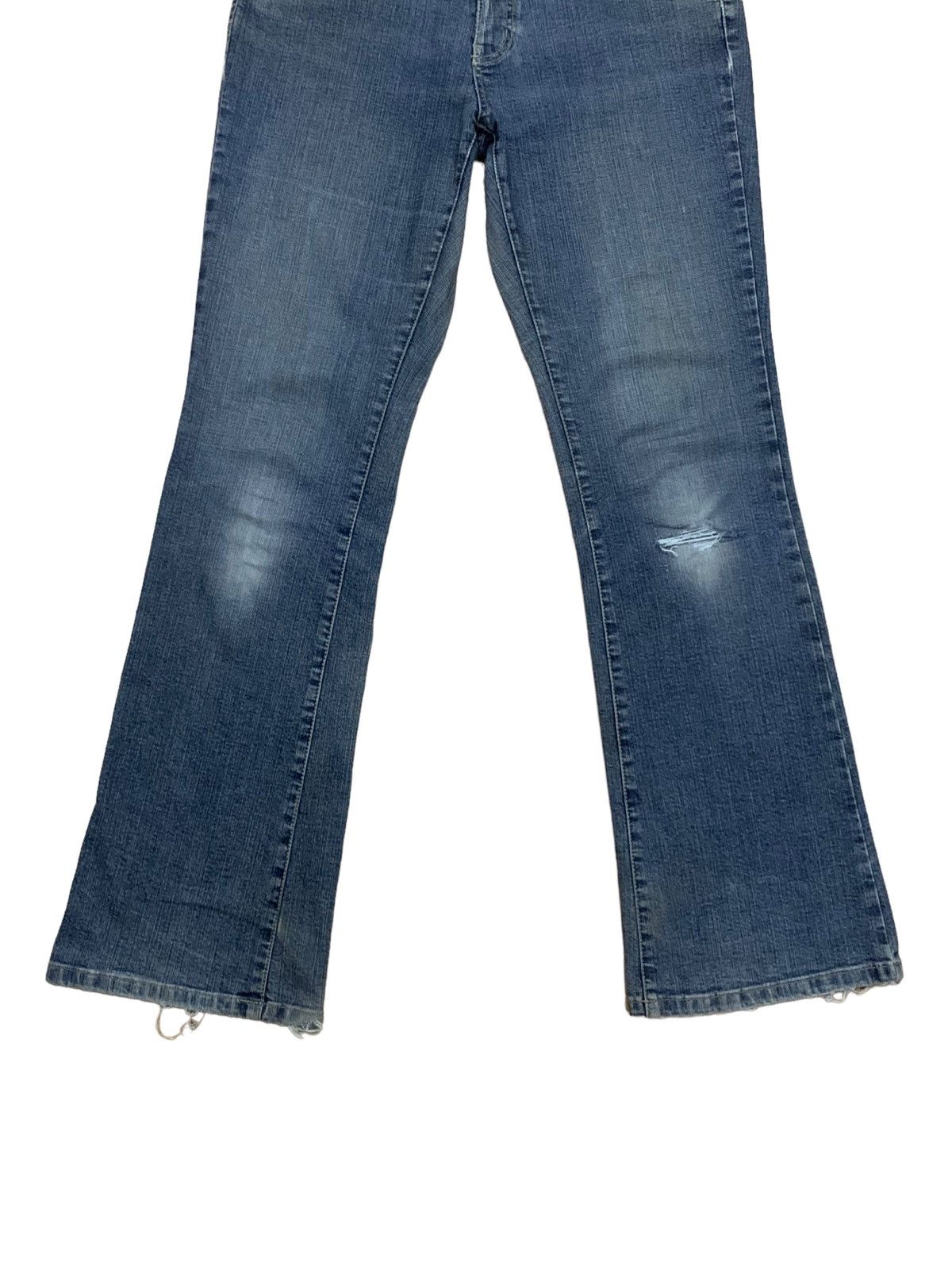 If Six Was Nine × Japanese Brand × Le Grande Bleu (L.G.B.) 🔥Flare🔥 Vintage Theoria Bootcut Distress Jeans Size 28" / US 6 / IT 42 - 5 Thumbnail