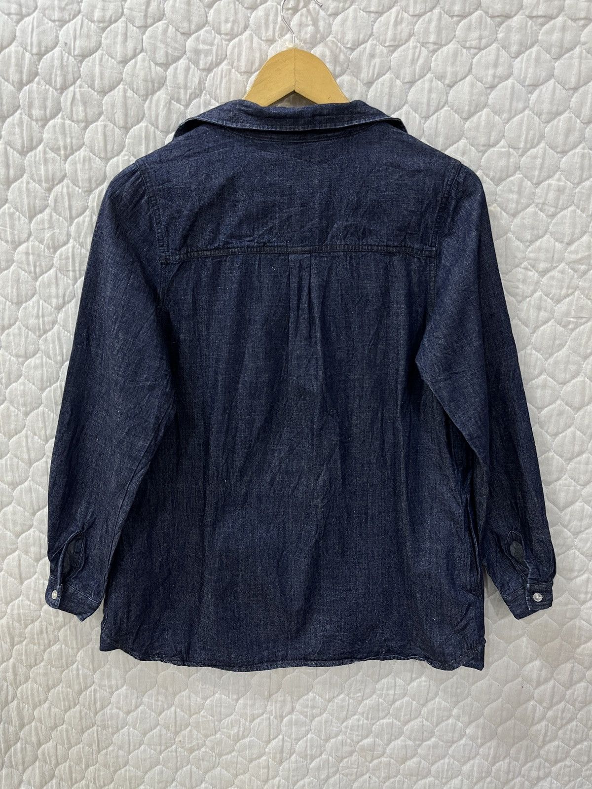 Japanese Brand (Uuuu)⚡️⚡️⚡️ UME BRISE PULLOVER DENIM SHIRTS Size M / US 6-8 / IT 42-44 - 9 Thumbnail