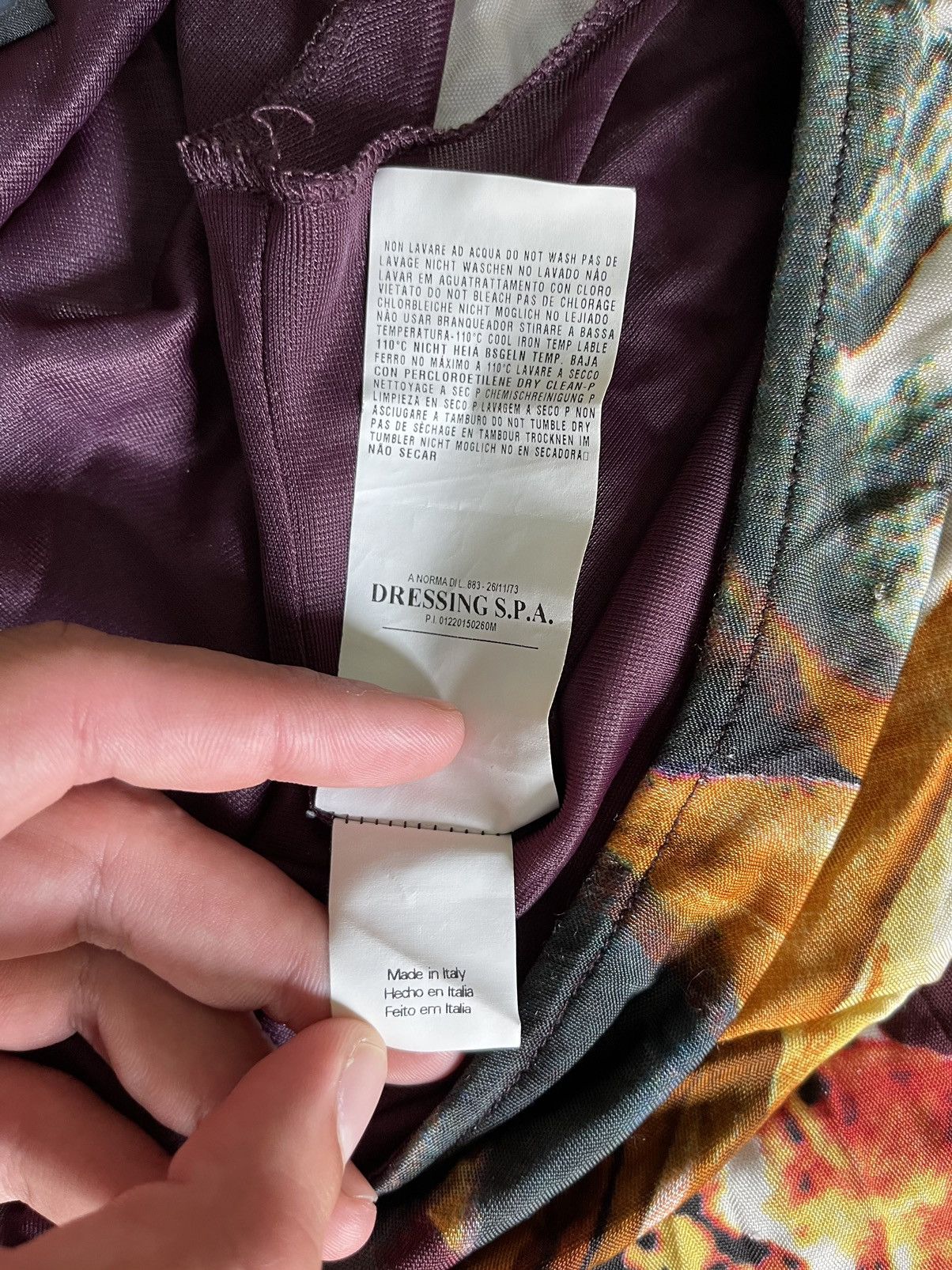 Cavalli Class × Just Cavalli × Roberto Cavalli 🐯Roberto Cavalli Class 90s vintage hidden tiger signed dress Size XL / US 12-14 / IT 48-50 - 12 Thumbnail