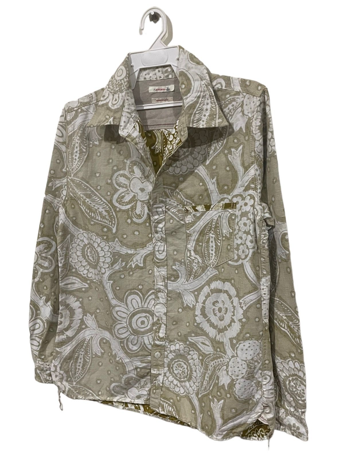 Eternal × Japanese Brand Rare🔥Eternal Japan Floral Paisley Reversible Fabric Shirts Size US M / EU 48-50 / 2 - 6 Thumbnail