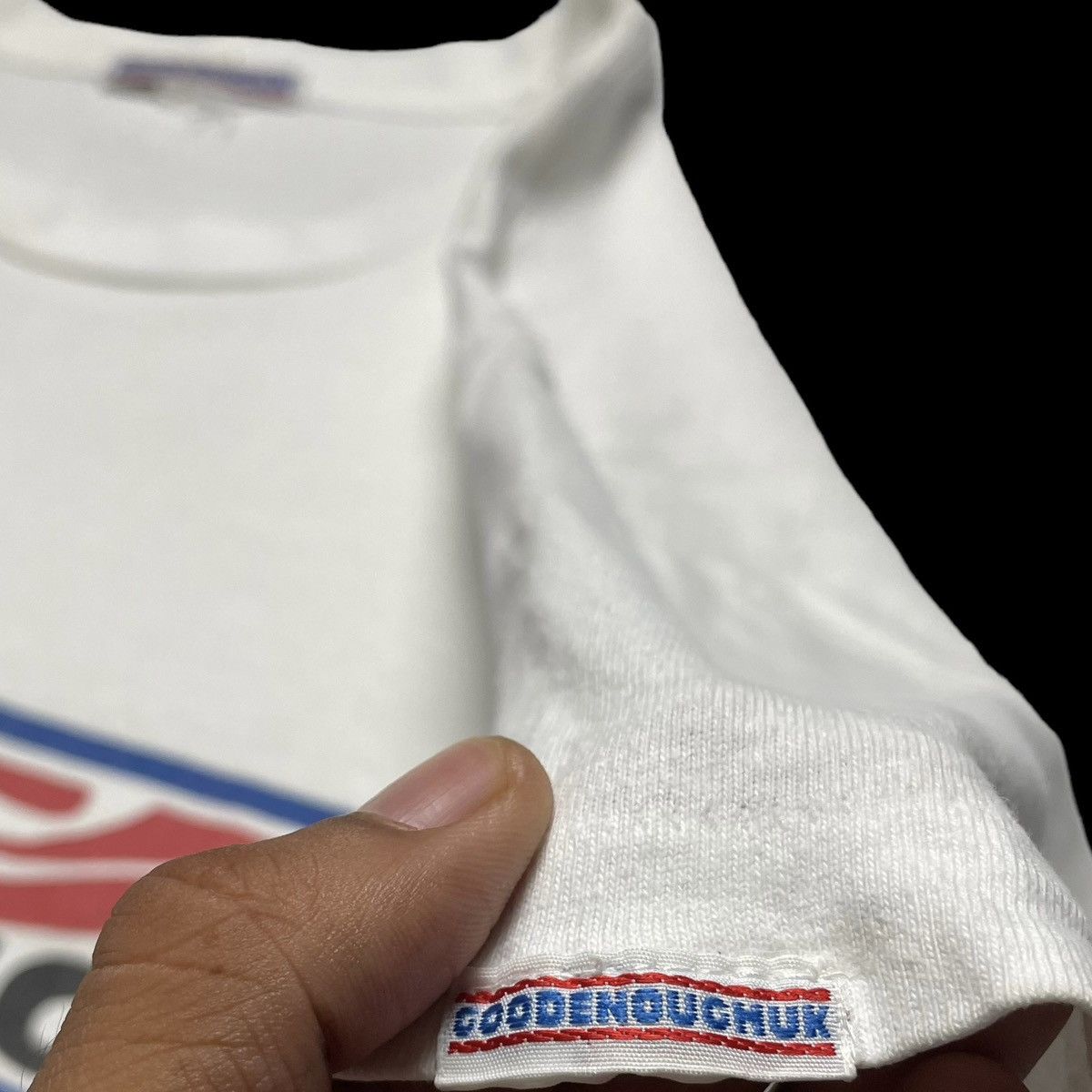 GOODENOUGH 🇯🇵 VINTAGE GOODENOUGH UK SPELL OUT BAGGY TSHIRT Size US XL / EU 56 / 4 - 7 Thumbnail