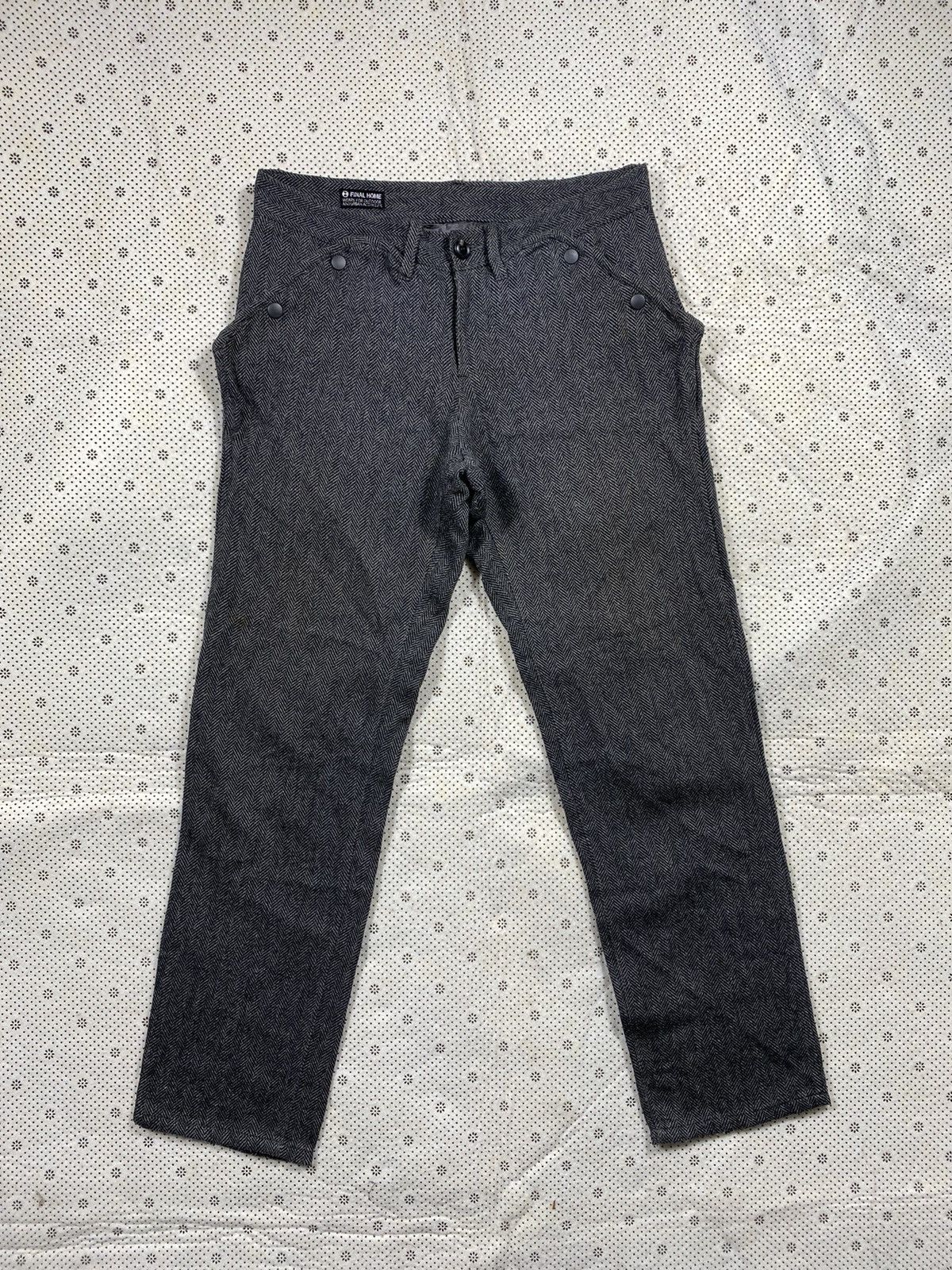 Image of Herringbone Twill Wool Pant By Final Home in Black, Men's (Size 30)