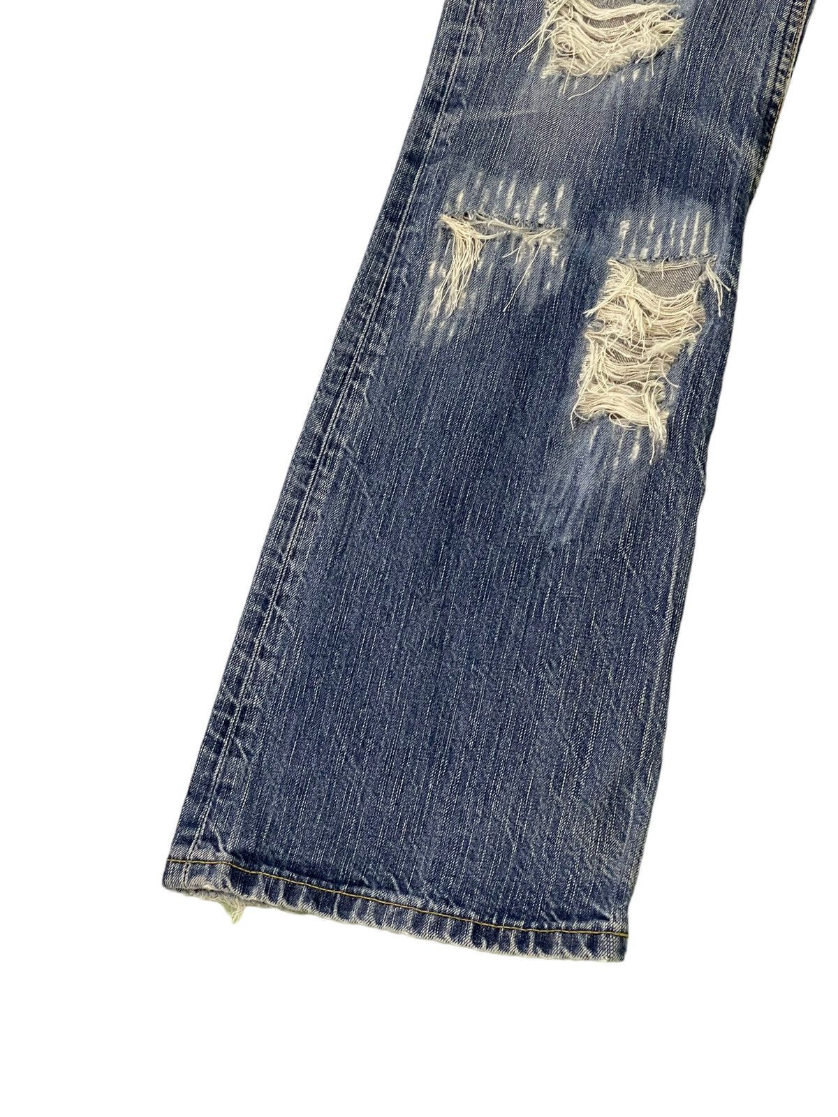 Edwin Flare Jeans Edwin Japan Distress Low Rise Boot Cut 6🟦1 Size US 31 - 5 Thumbnail
