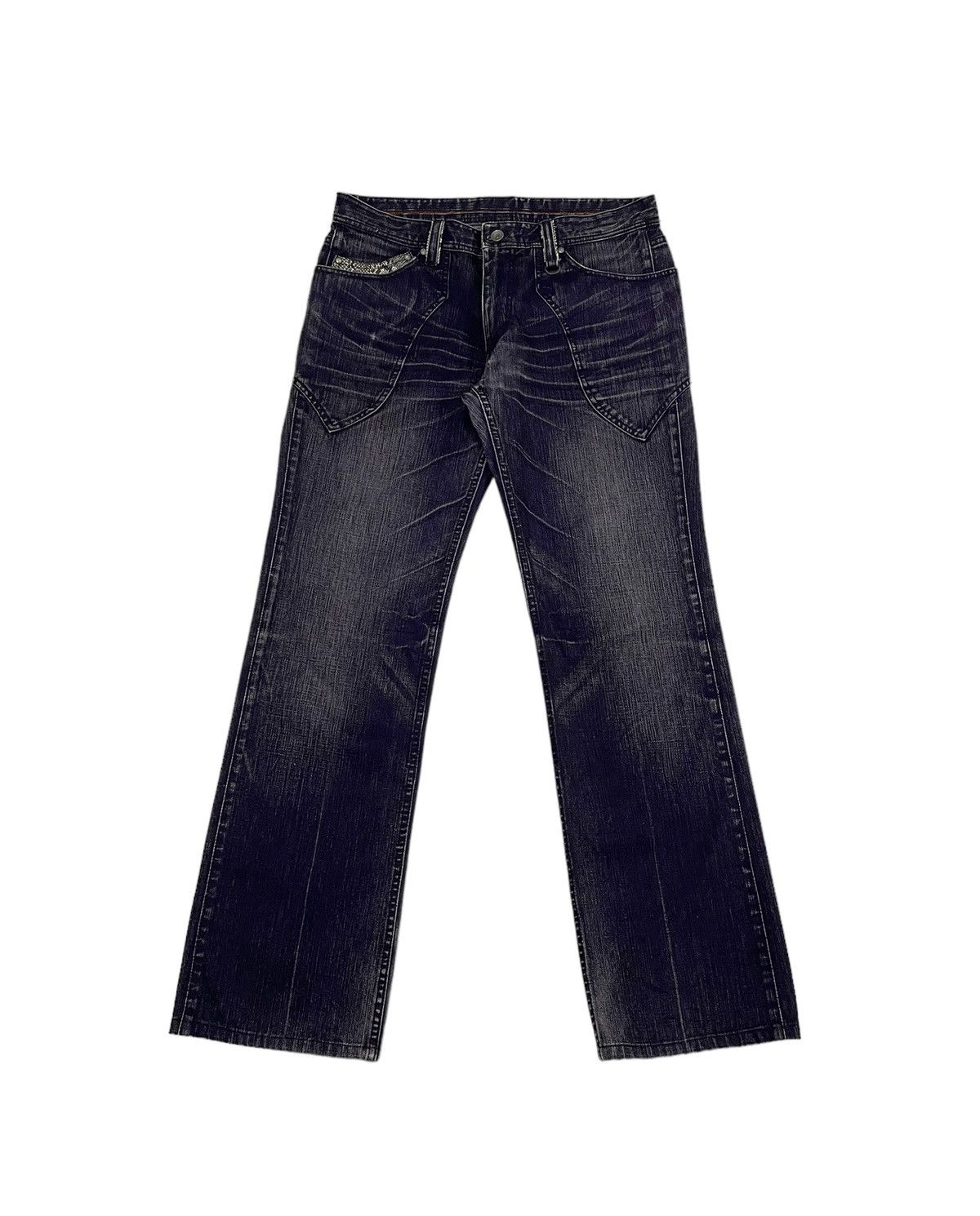 If Six Was Nine Vintage NicoleClubForMen Japan Phyton Jeans Hysteric Style Size US 33 - 5 Thumbnail