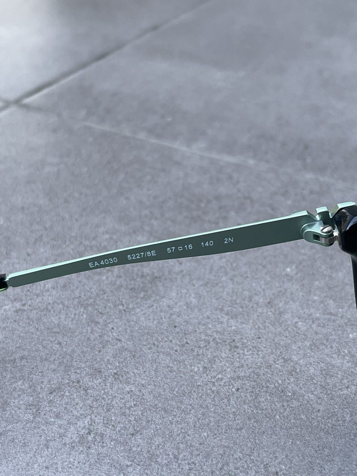 Emporio Armani Emporio Armani EA4030 5227/8E Marble Green Sunglasses Size ONE SIZE - 11 Thumbnail