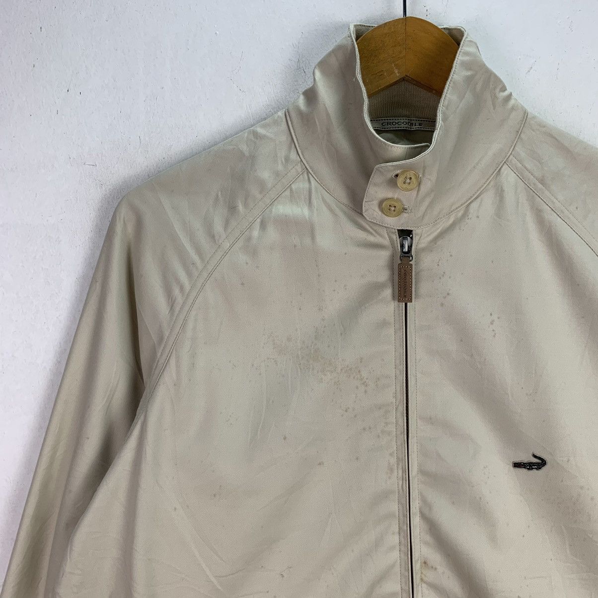 Lacoste × Vintage Crocodiles bomber jacket small logo embroidered half zipper Size US L / EU 52-54 / 3 - 2 Thumbnail