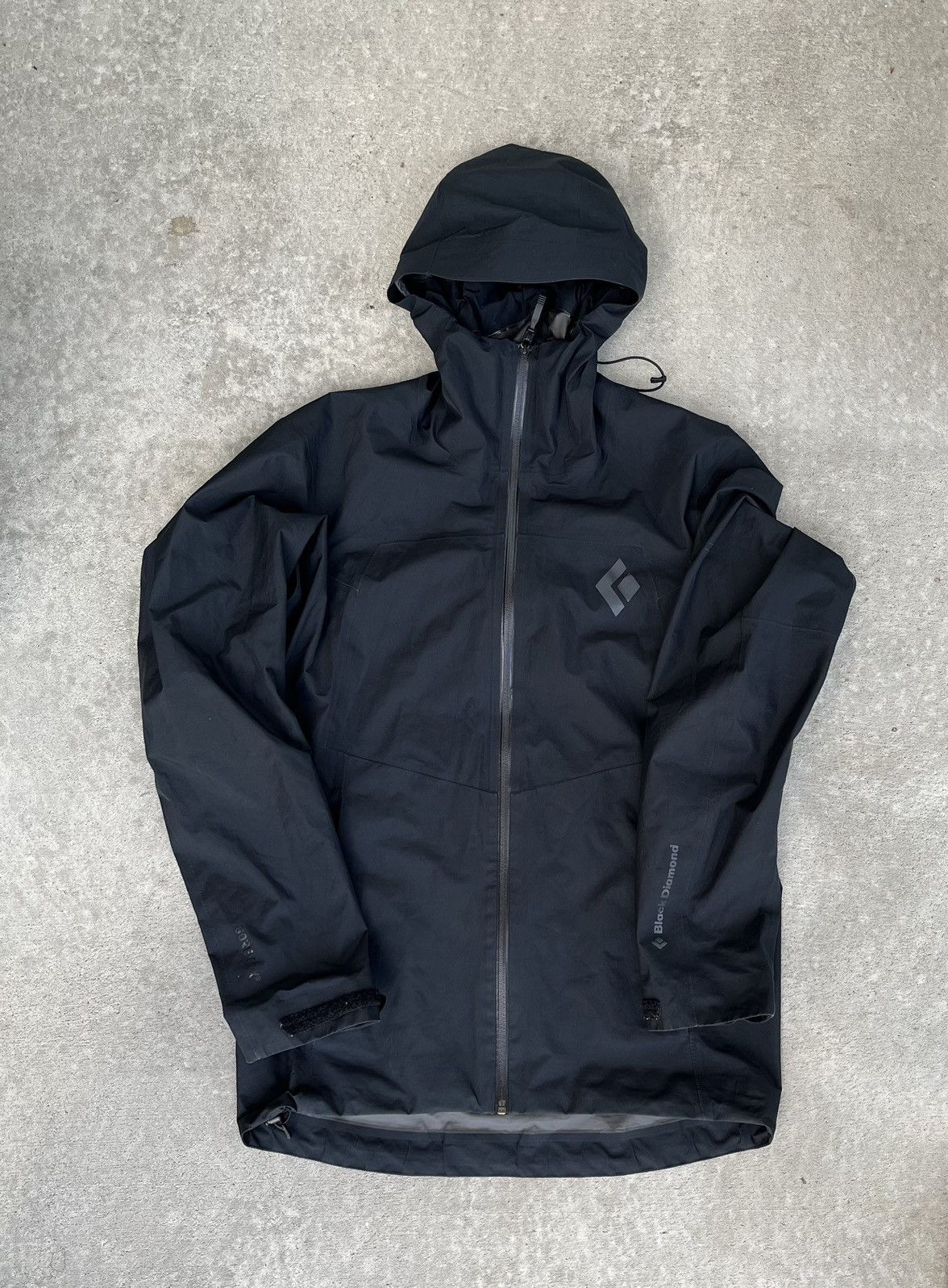 Black Diamond Women’s Black Diamond Black Rain Jacket Ski Shell Small Size S / US 4 / IT 40 - 1 Thumbnail