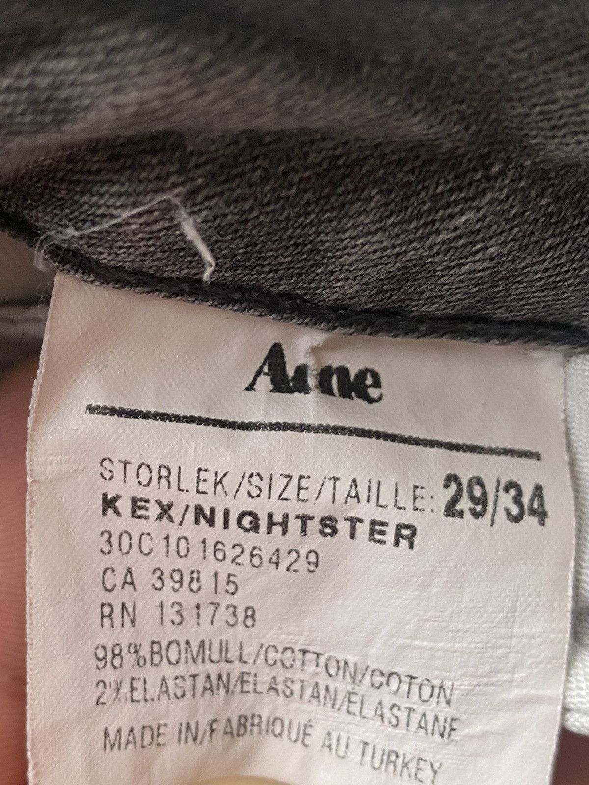 Acne Studios Acne Kex Nightster jeans Size US 29 - 8 Thumbnail