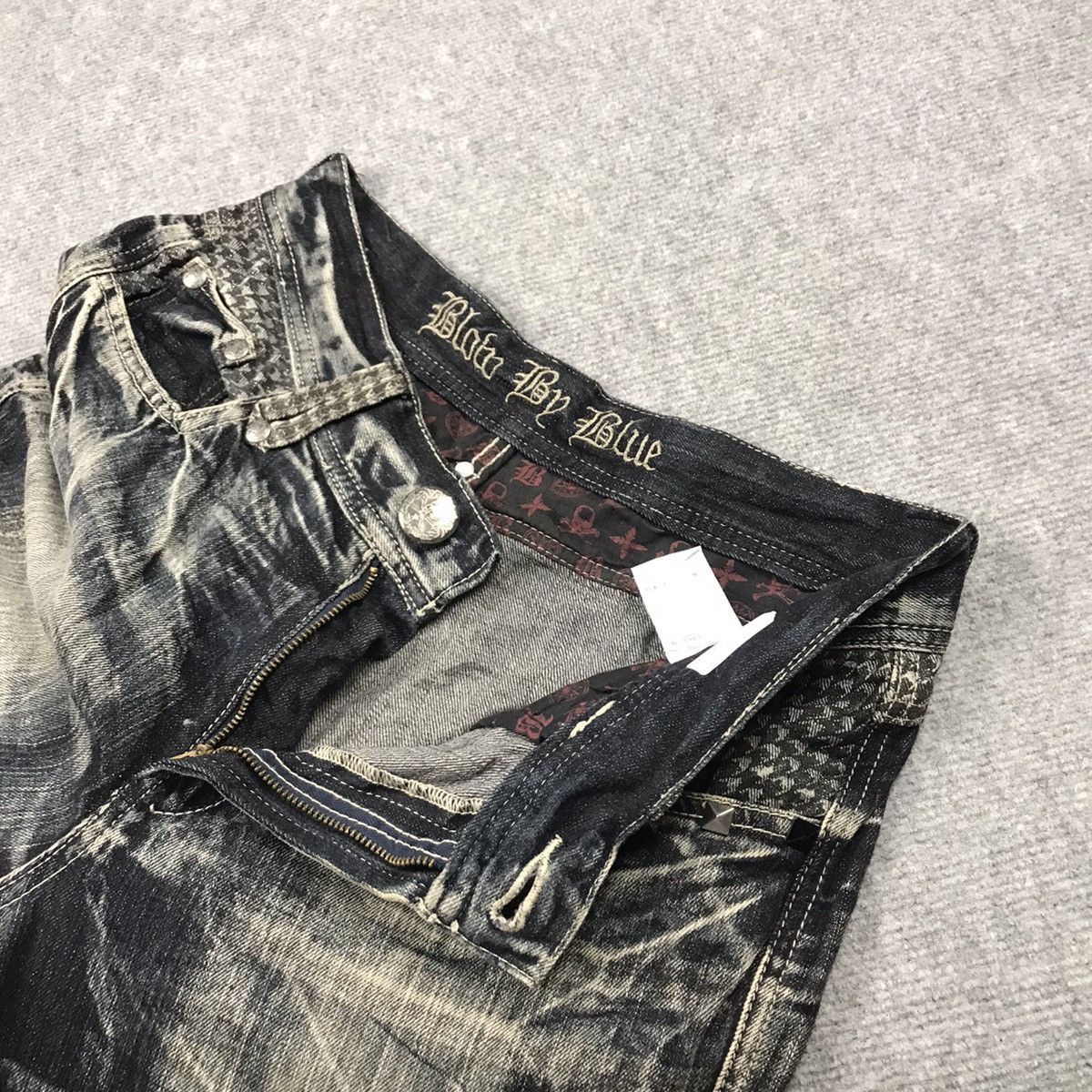 Japanese Brand FLARE DENIM⚡️BLOB BY BLUE BOOTCUT PUNK DENIM PANTS /130 Size US 30 / EU 46 - 18 Thumbnail