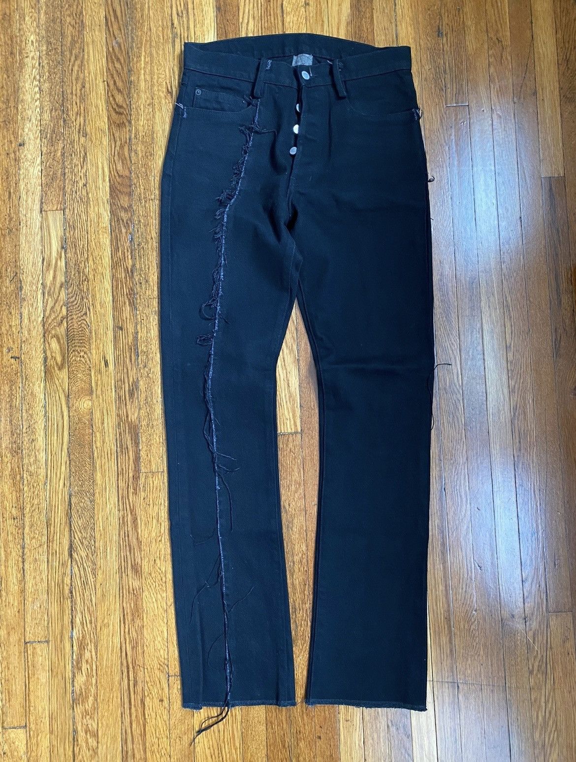 Unsound Rags UNSOUND JAPANESE BLACK RAW DENIM JEANS Size US 30 / EU 46 - 3 Thumbnail
