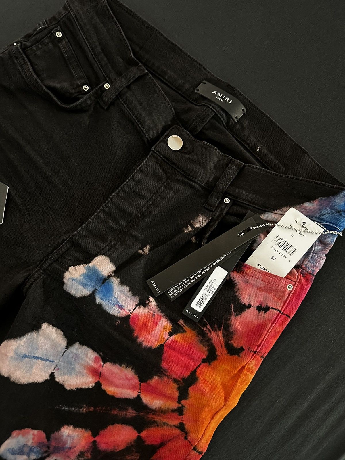 Amiri Amiri Tie Dye Denim Jeans Size US 32 / EU 48 - 2 Thumbnail
