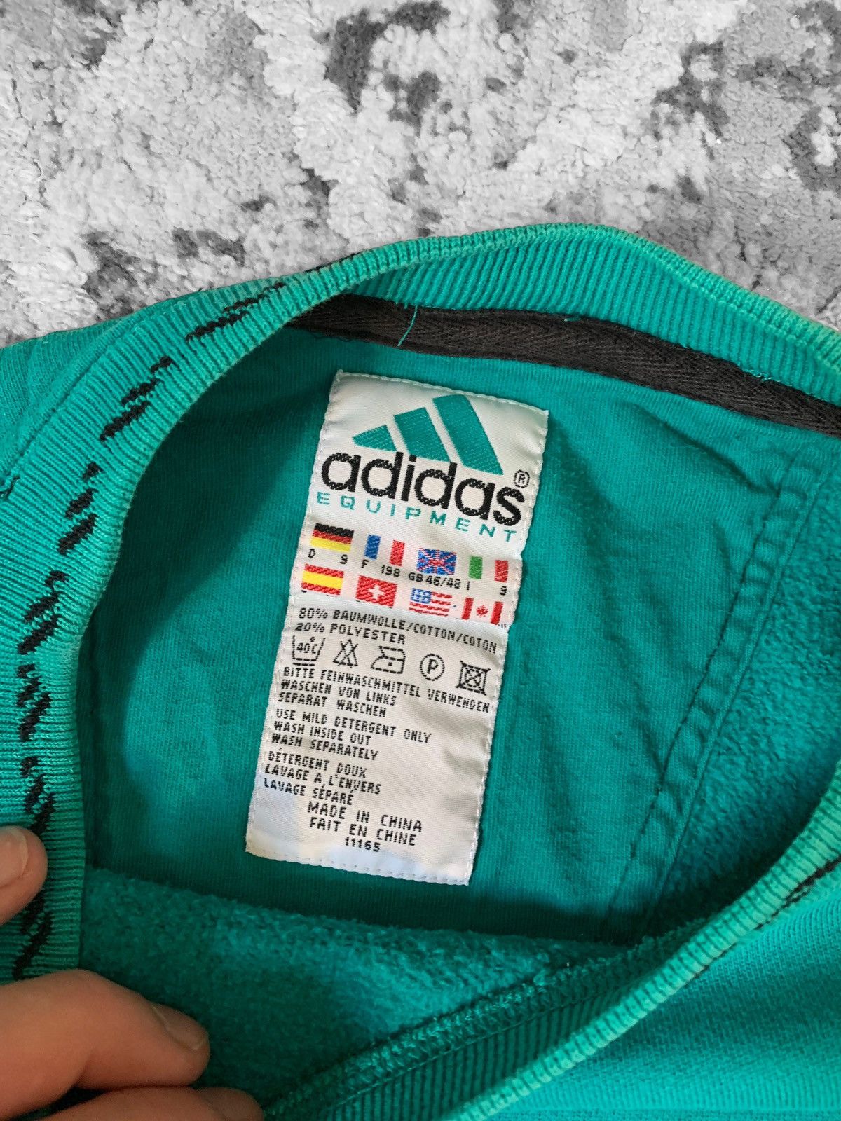 Adidas Adidas Equipment vintage sweatshirt Size US L / EU 52-54 / 3 - 6 Thumbnail