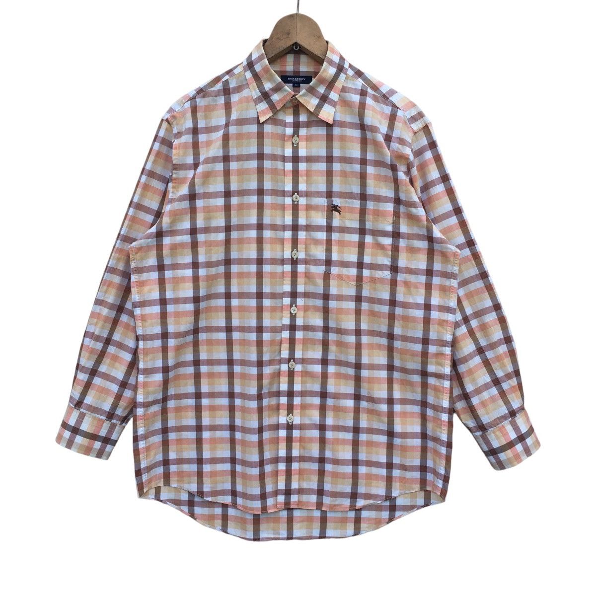 Burberry London Nova Check Small Logo Embroided Button Ups