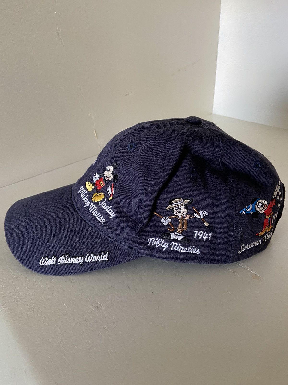 Disney Rare Vintage Walt Disney World Mickey Mouse Baseball Cap Hat Size ONE SIZE - 4 Thumbnail