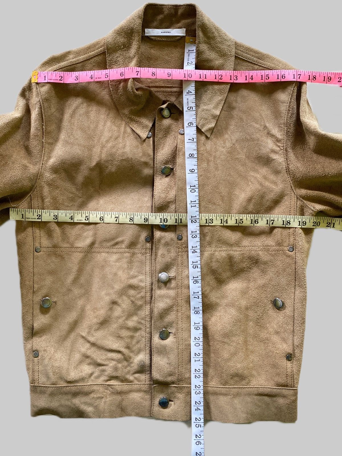 Yves Saint Laurent Insane Detailed YSL RiveGauche Suede Leather Jacket Size US M / EU 48-50 / 2 - 7 Thumbnail