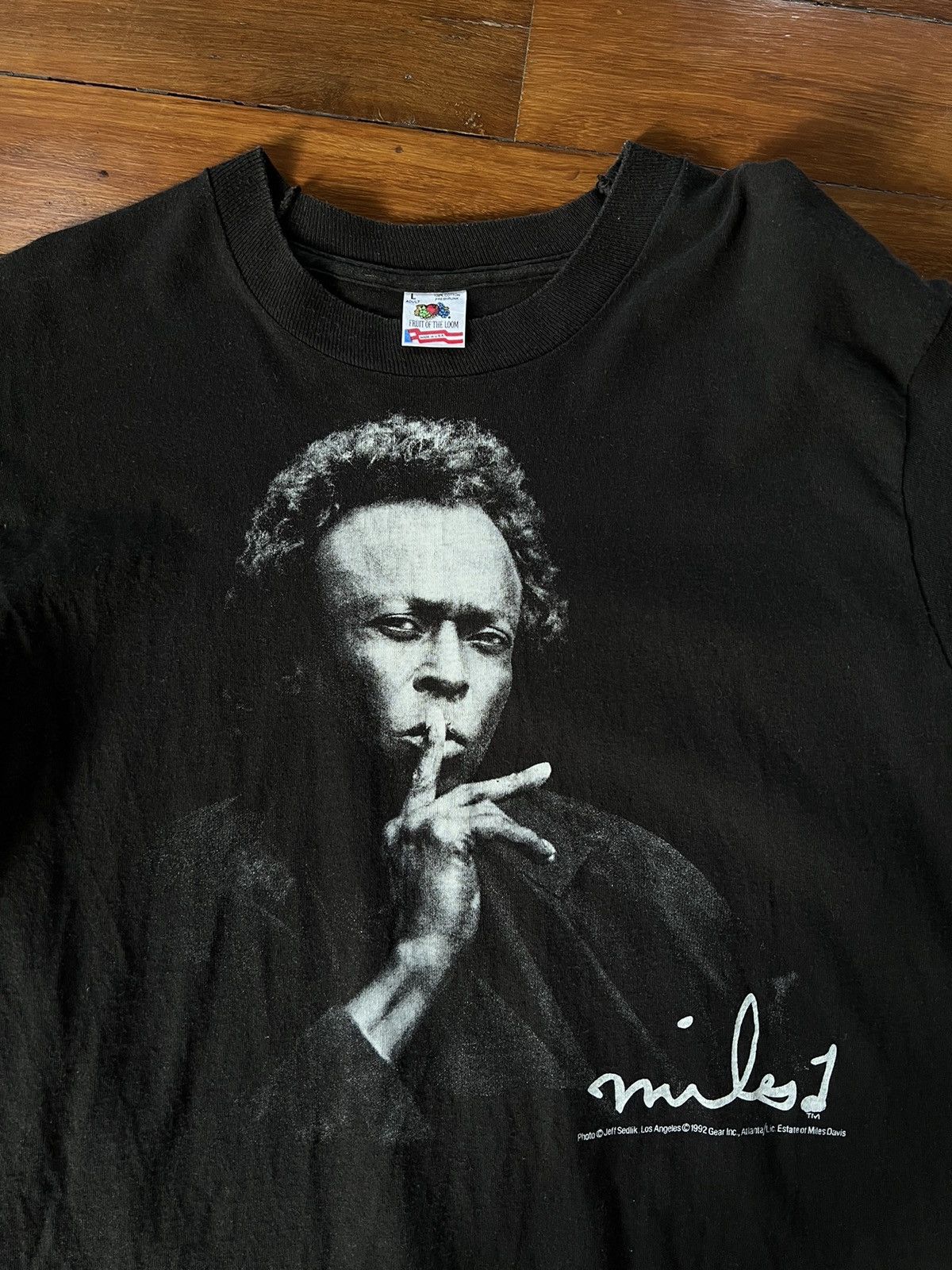 T-shirt Collector Miles Davis World Tour 1990 - Homme Taille S à 5XL - Coton