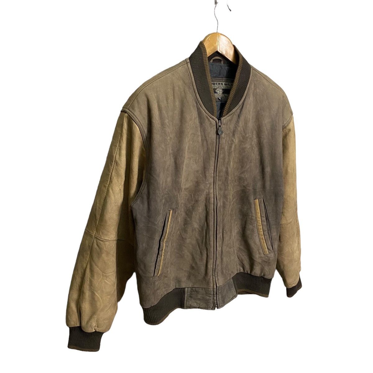 Vintage Vintage Varsity Leather Jacket Size US M / EU 48-50 / 2 - 2 Thumbnail