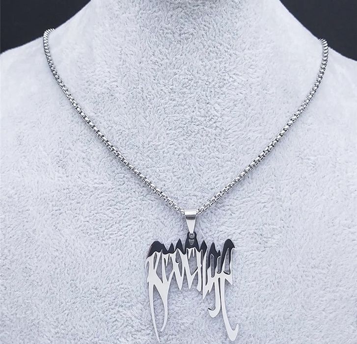 Cuban Link Chain Silver Color Revenge Pendant Necklace | Grailed