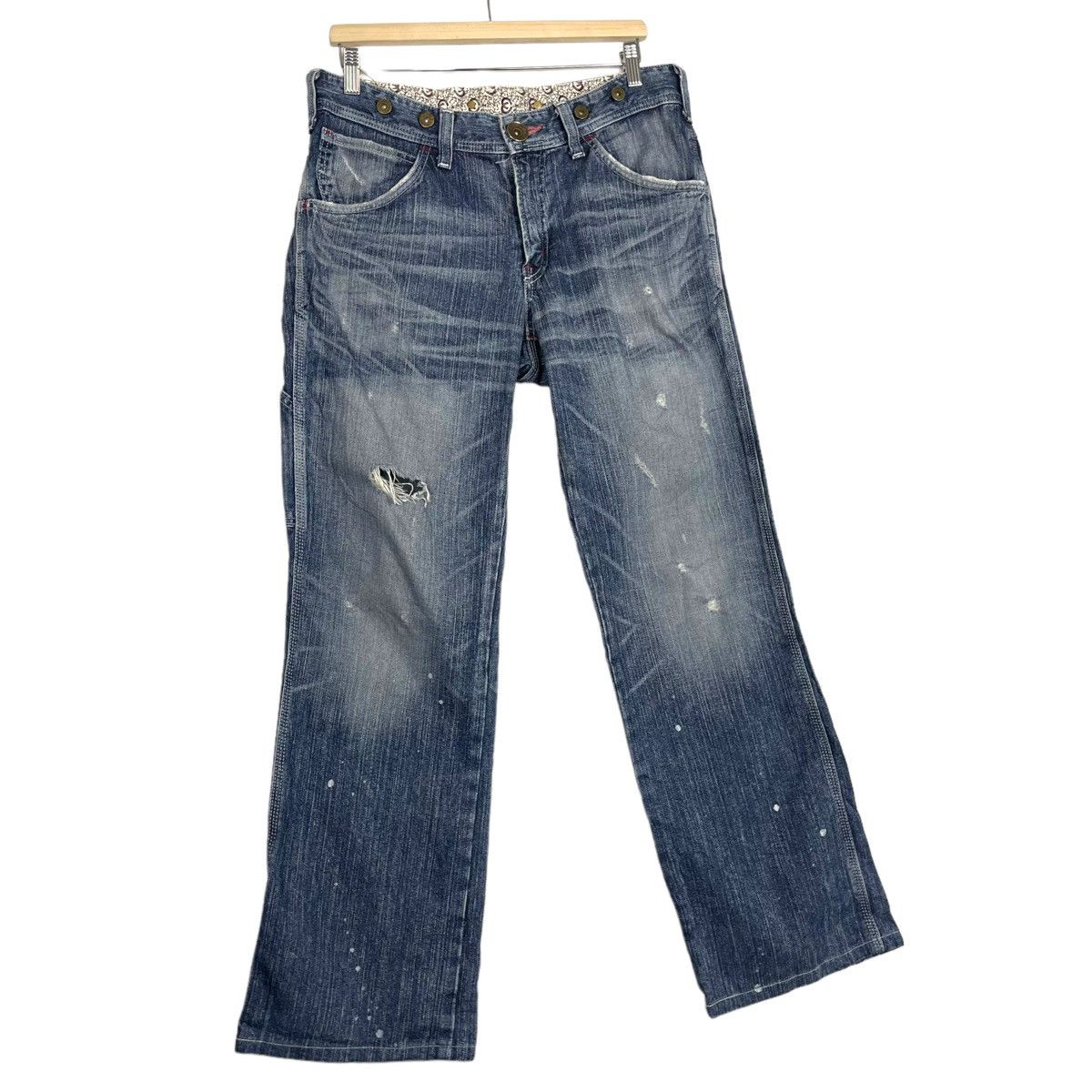 Edwin × Japanese Brand × Le Grande Bleu (L.G.B.) 💥FLARE BLUE TRIP EDWIN JAPAN FLARE DENIM JEAN Size US 34 / EU 50 - 3 Thumbnail