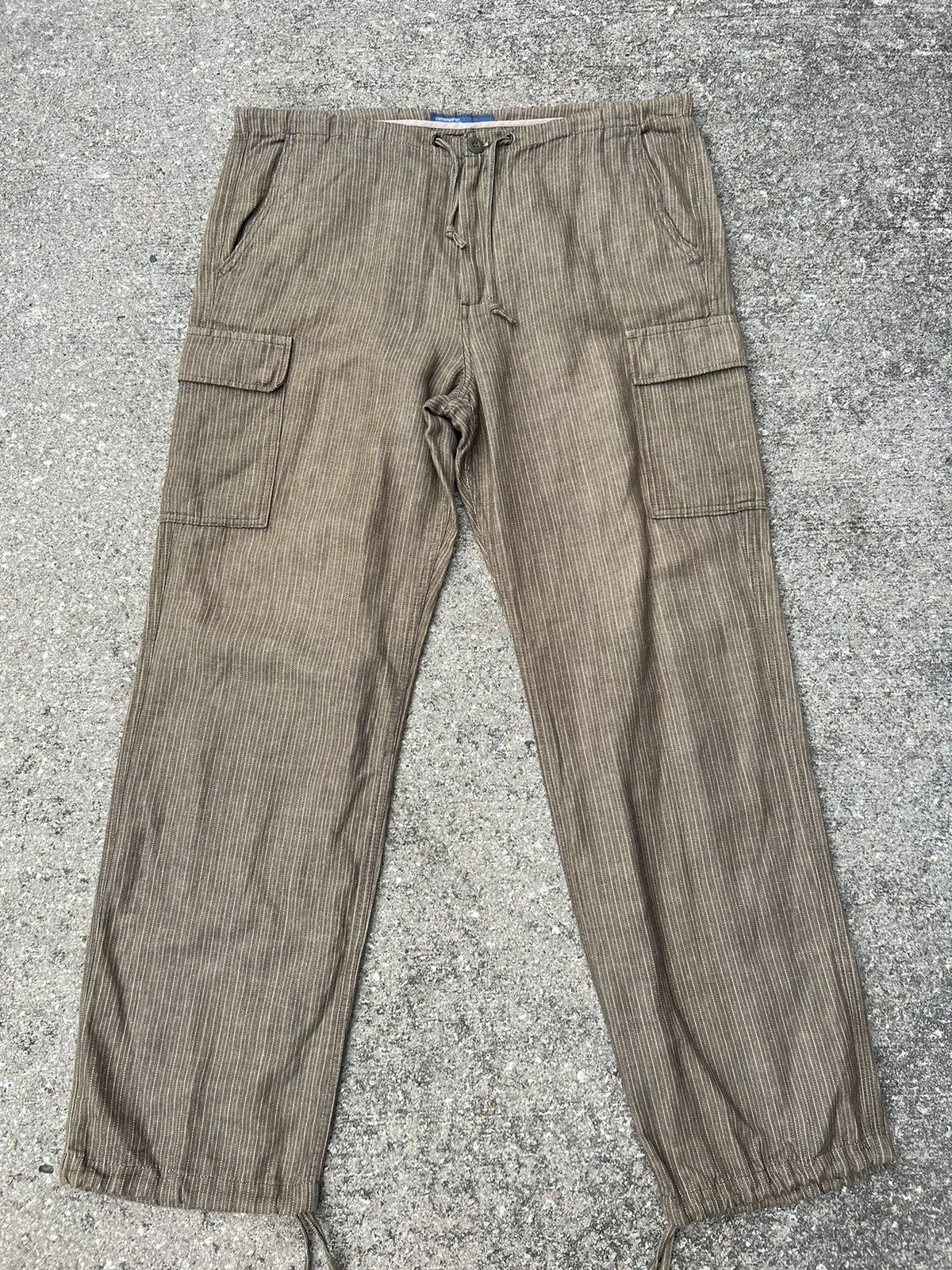 Vintage Vintage BLUEWAY Drawstring Stripe Baggy Wide Cargo Size US 34 / EU 50 - 16 Thumbnail