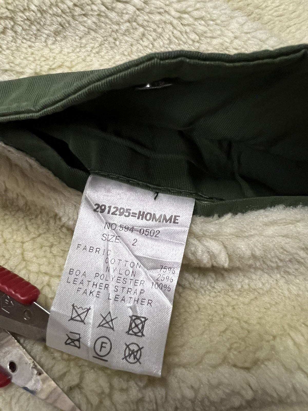 291295=Homme 291295 Homme reversible sherpa parka jacket Size US M / EU 48-50 / 2 - 9 Thumbnail