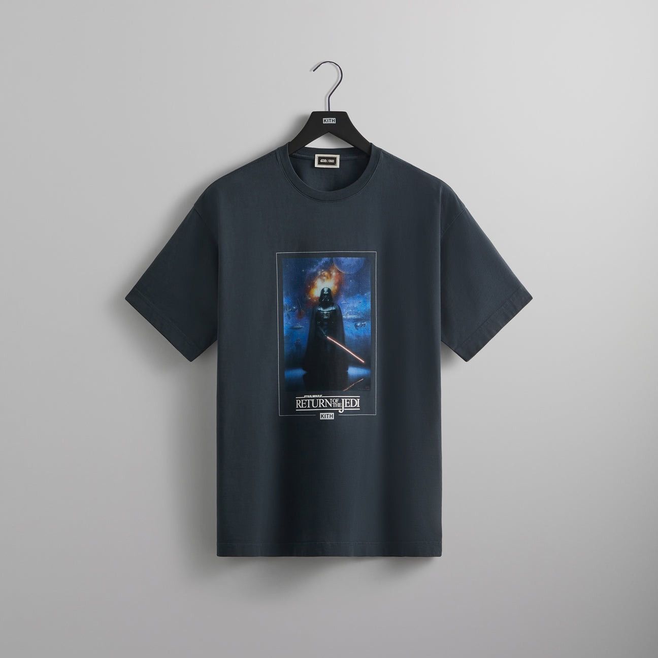 image of Kith x Star Wars Sith Lord Vintage Tee in Navy, Men's (Size XL)