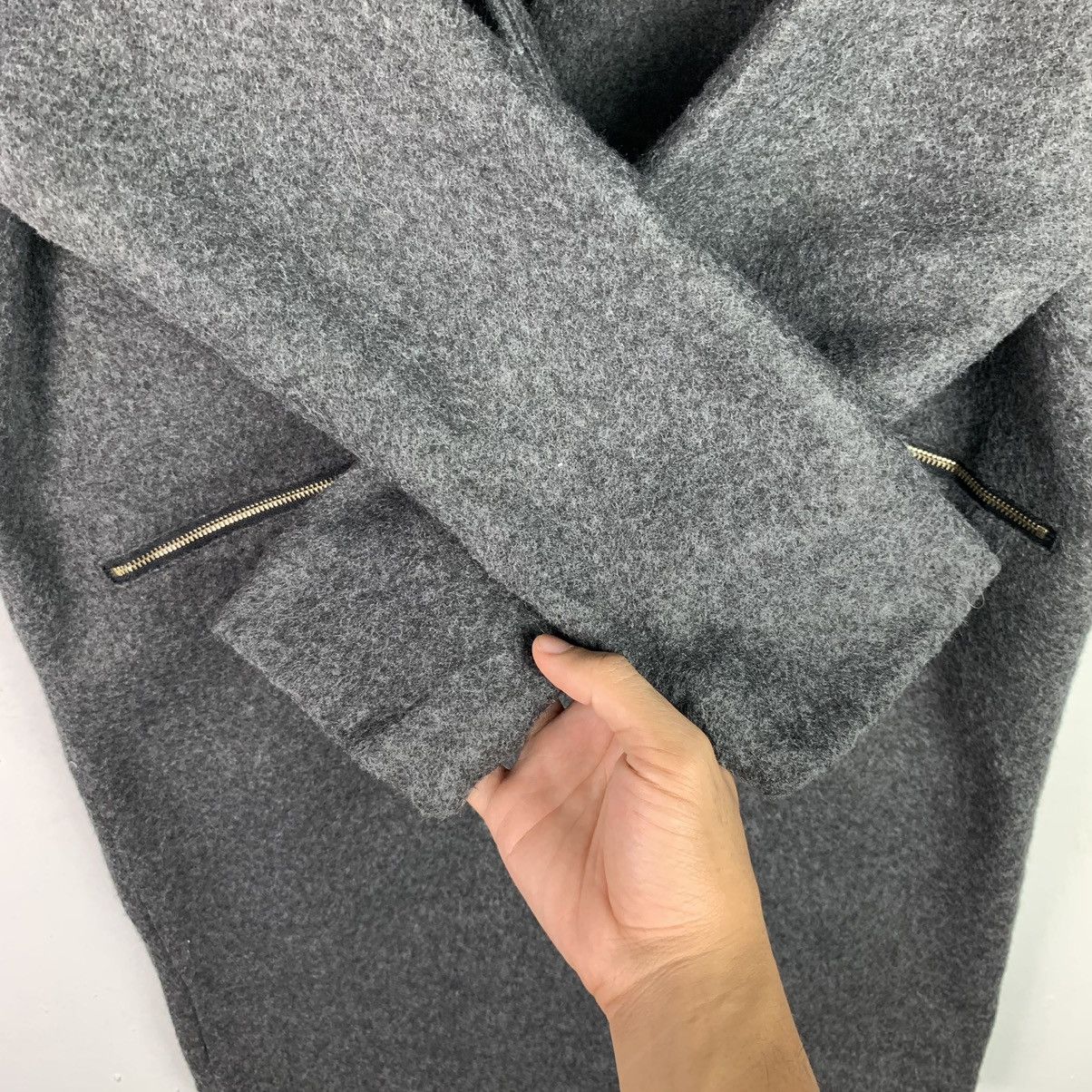 Japanese Brand × Vintage Vintage Japanese Brand Wool coat jacket Size US XL / EU 56 / 4 - 8 Thumbnail