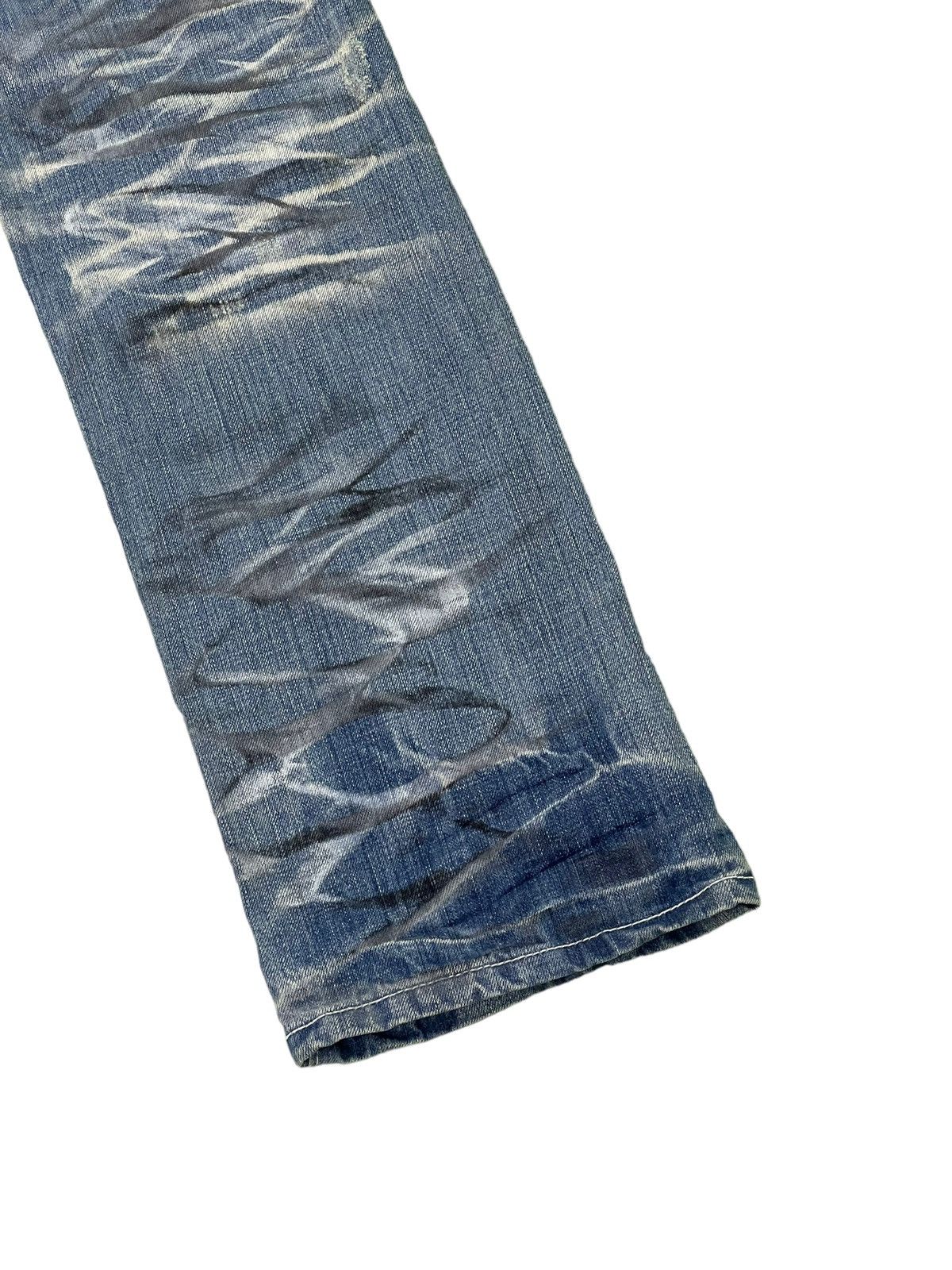Japanese Brand Distress Jeans Urban Craft Honeycomb Painted Straight 5🟦8 Size US 32 / EU 48 - 15 Thumbnail