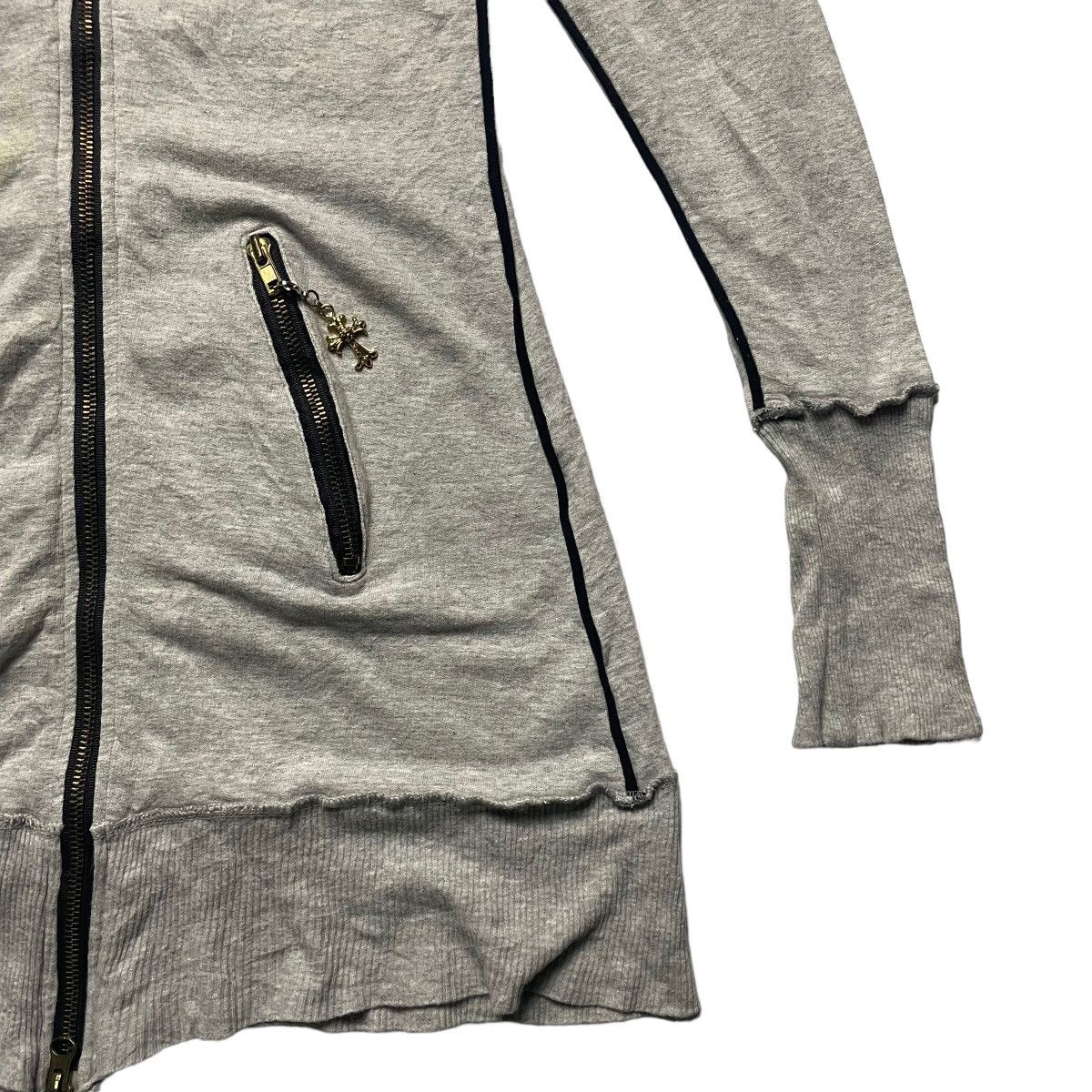 If Six Was Nine × Le Grande Bleu (L.G.B.) × Seditionaries 🇯🇵 DIA WORDING SKULL CROSS FULL ZIP SWEATER Size S / US 4 / IT 40 - 4 Thumbnail