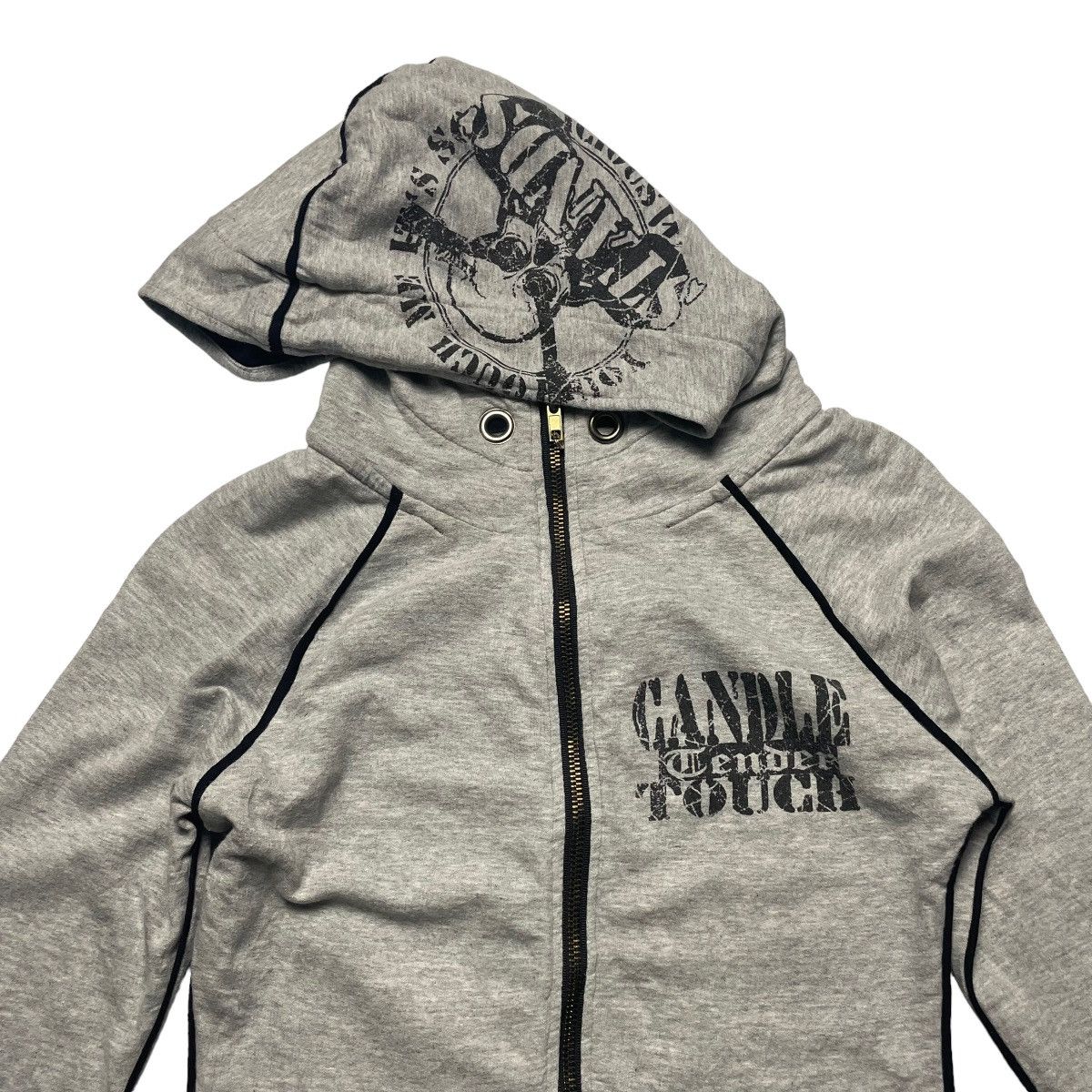 If Six Was Nine × Le Grande Bleu (L.G.B.) × Seditionaries 🇯🇵 DIA WORDING SKULL CROSS FULL ZIP SWEATER Size S / US 4 / IT 40 - 5 Thumbnail