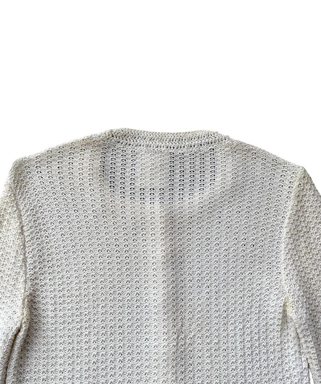 Chanel 2002 Chanel Crochet Henley Sweater Size S / US 4 / IT 40 - 7 Thumbnail
