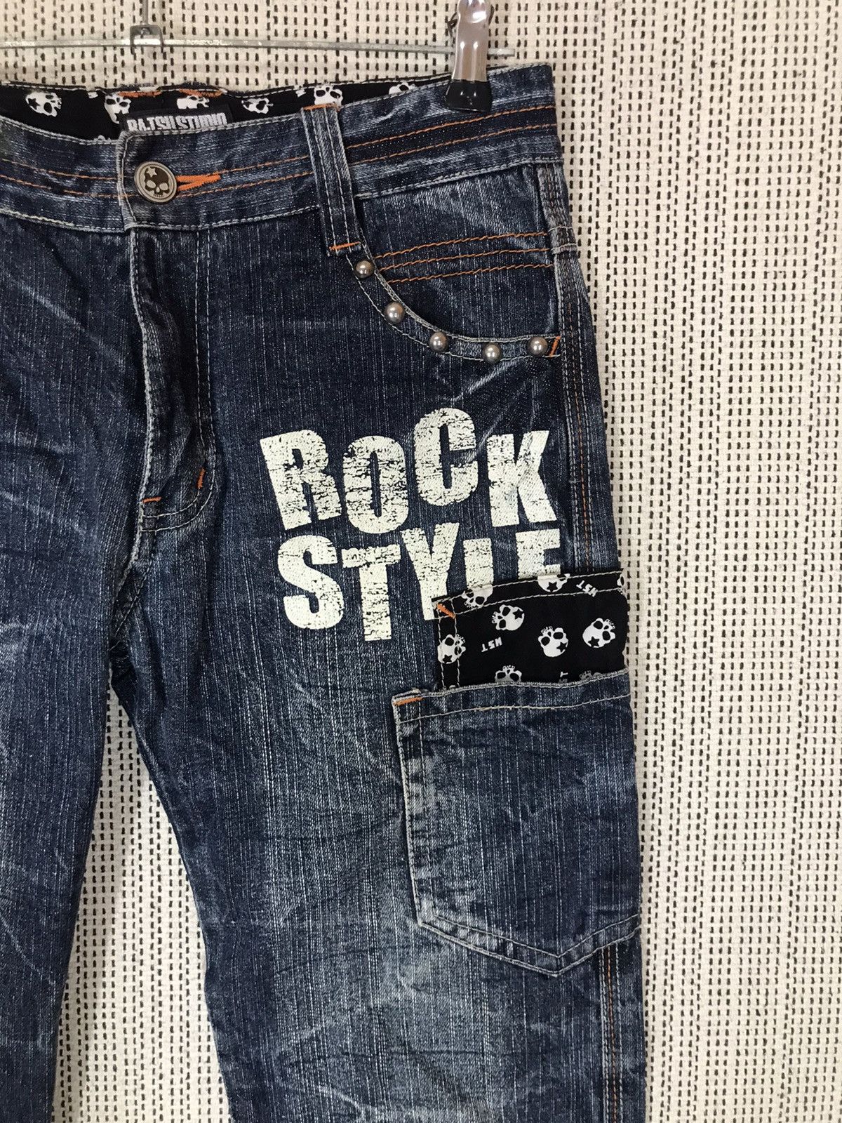 Japanese Brand × Other × Seditionaries 🔥FLARED🔥JAPANASE BRAND BA-TSU STUDIO SKULLS DENIM ‼️ Size US 30 / EU 46 - 3 Thumbnail
