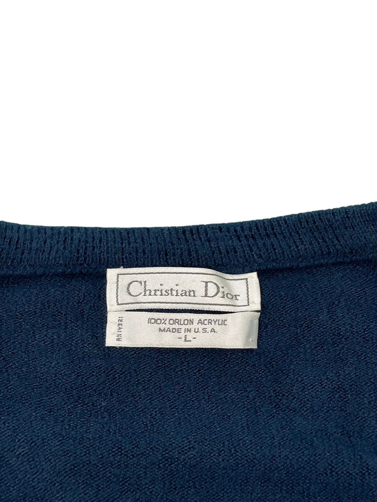Christian Dior Monsieur Vtg Christian Dior Sweatshirt Striped Wool Like 5🟩0 Size US L / EU 52-54 / 3 - 8 Thumbnail