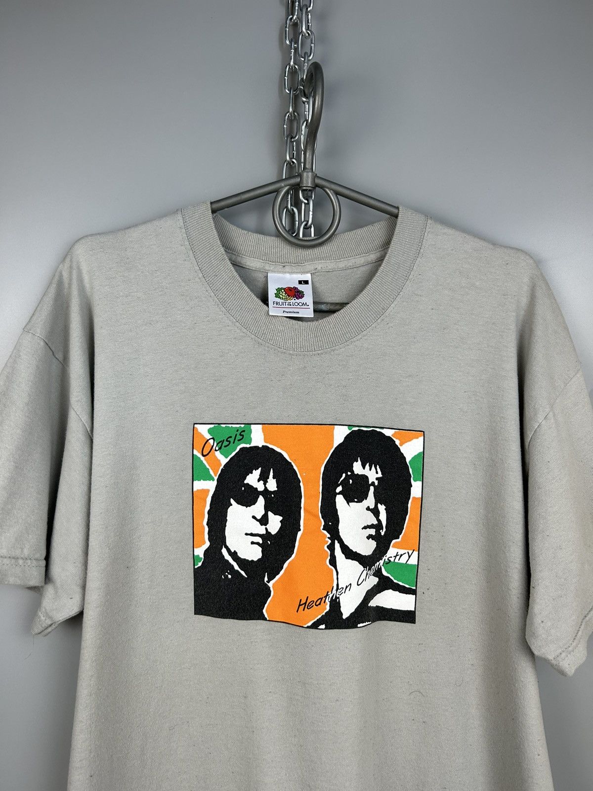 Band Tees × Vintage Vintage Oasis Band Heathen Chemistry Photo Britpop Band Tee Size US L / EU 52-54 / 3 - 2 Thumbnail