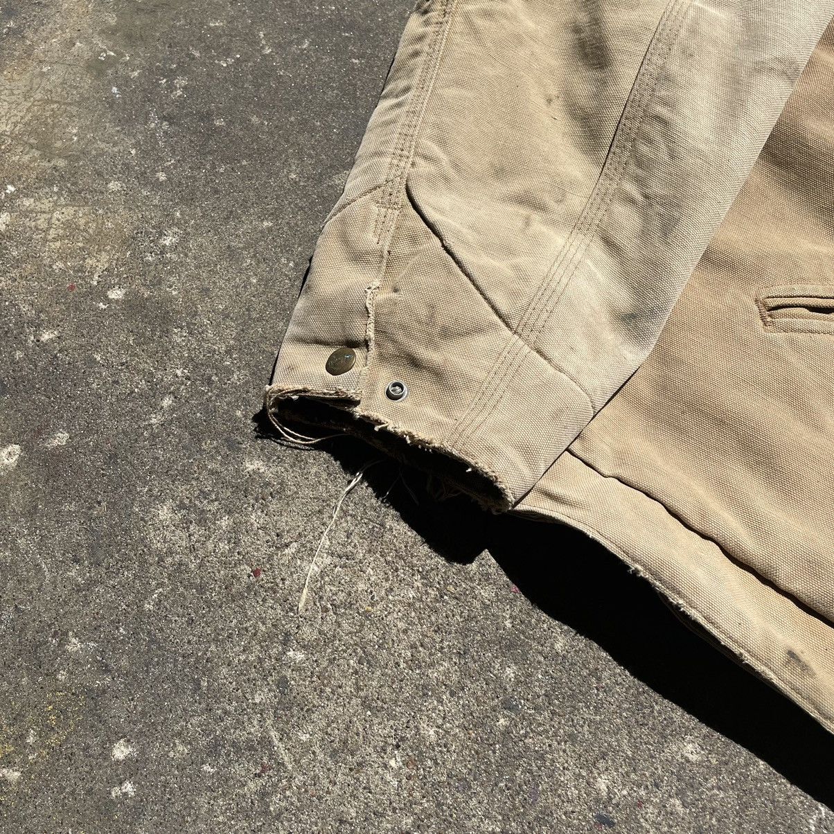 Carhartt Vintage 1980s Carhartt Detroit Jacket Blanket Lined Tan Size US L / EU 52-54 / 3 - 5 Thumbnail