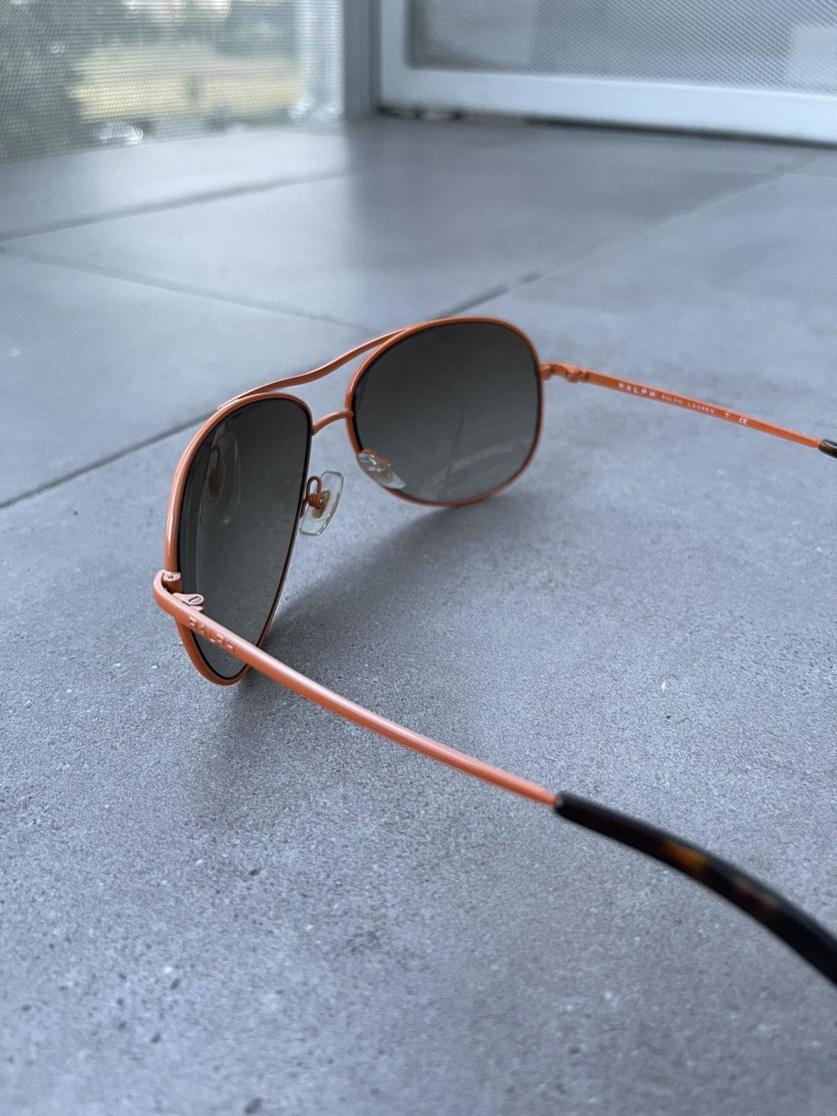 Ralph Lauren Ralph Lauren RA4043 240/13 Orange Aviator Sunglasses Size ONE SIZE - 6 Thumbnail