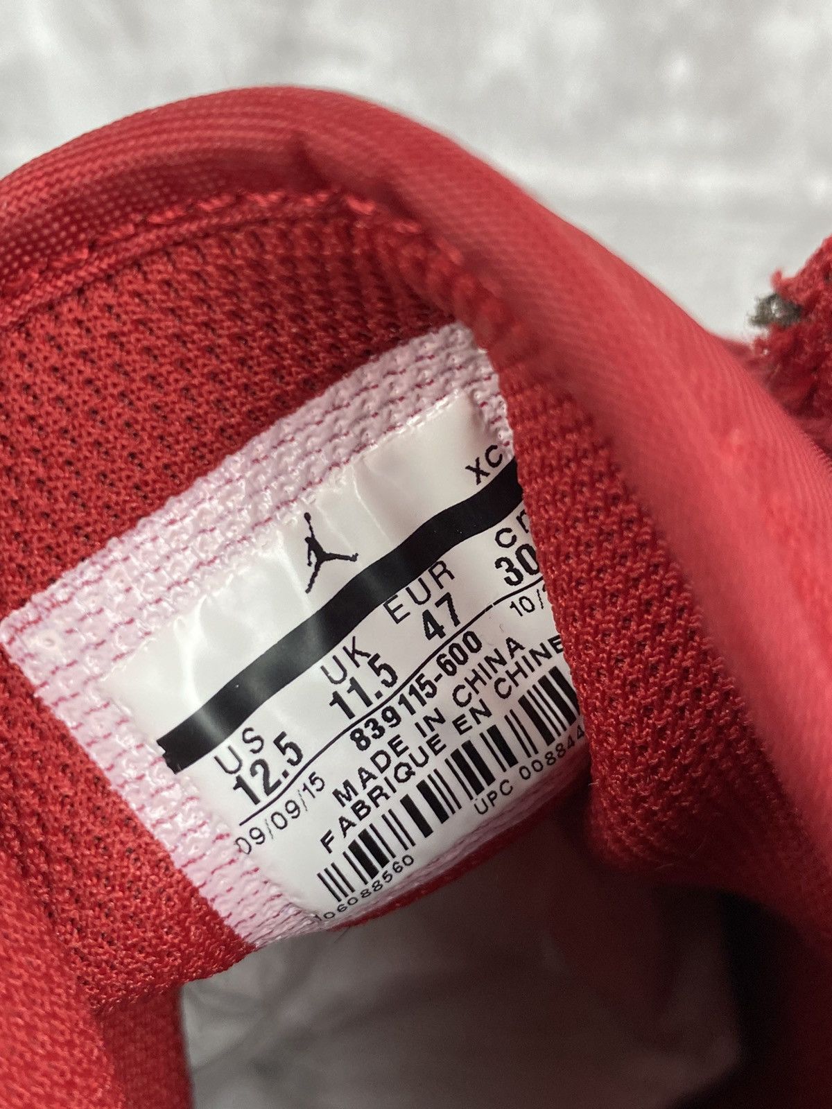 Jordan Brand Jordan 1 Retro Red Elephant Print Size US 12.5 / EU 45-46 - 8 Thumbnail