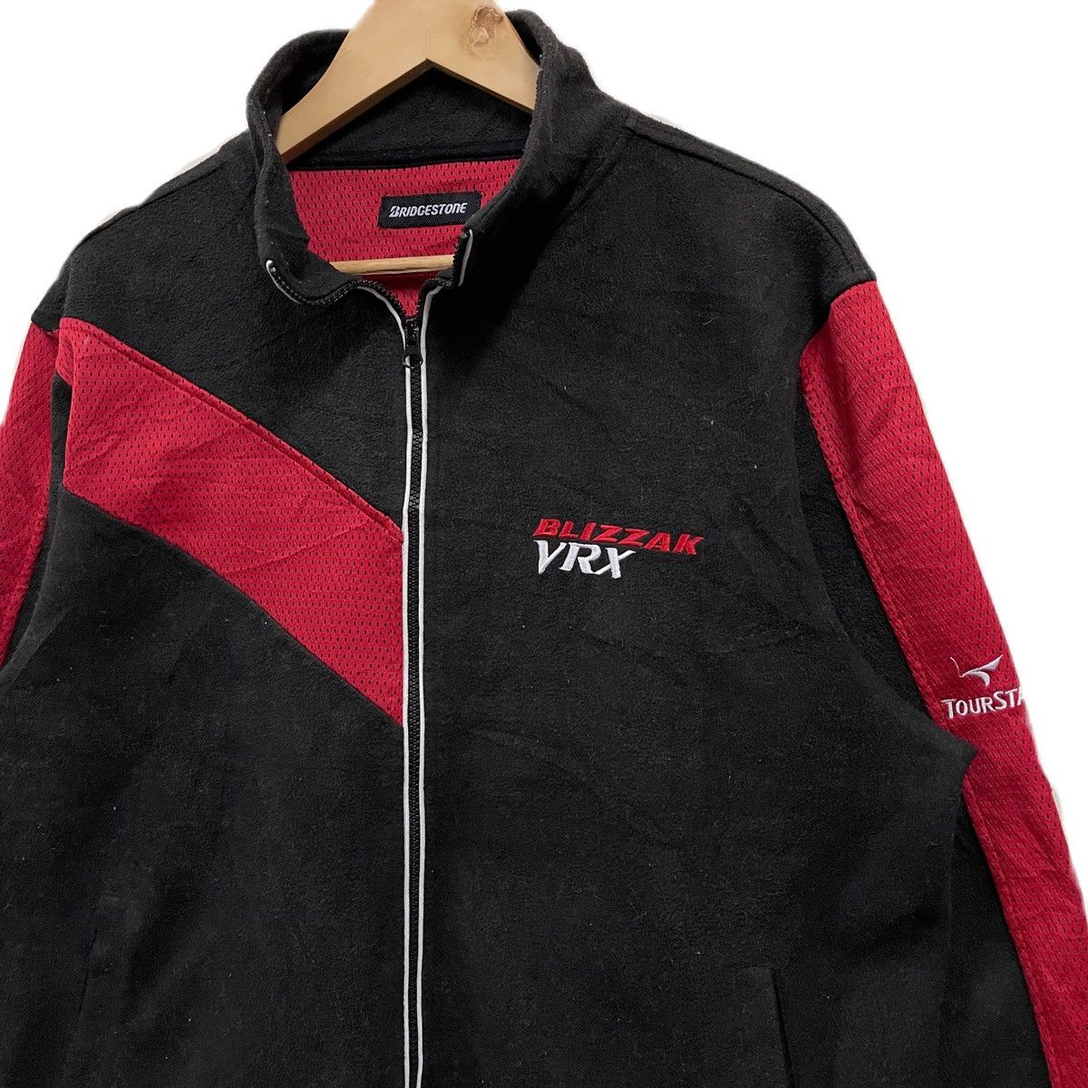 Vintage Vintage Bridgestone blizzak VRX fleece jacket sweater Size US XL / EU 56 / 4 - 3 Thumbnail