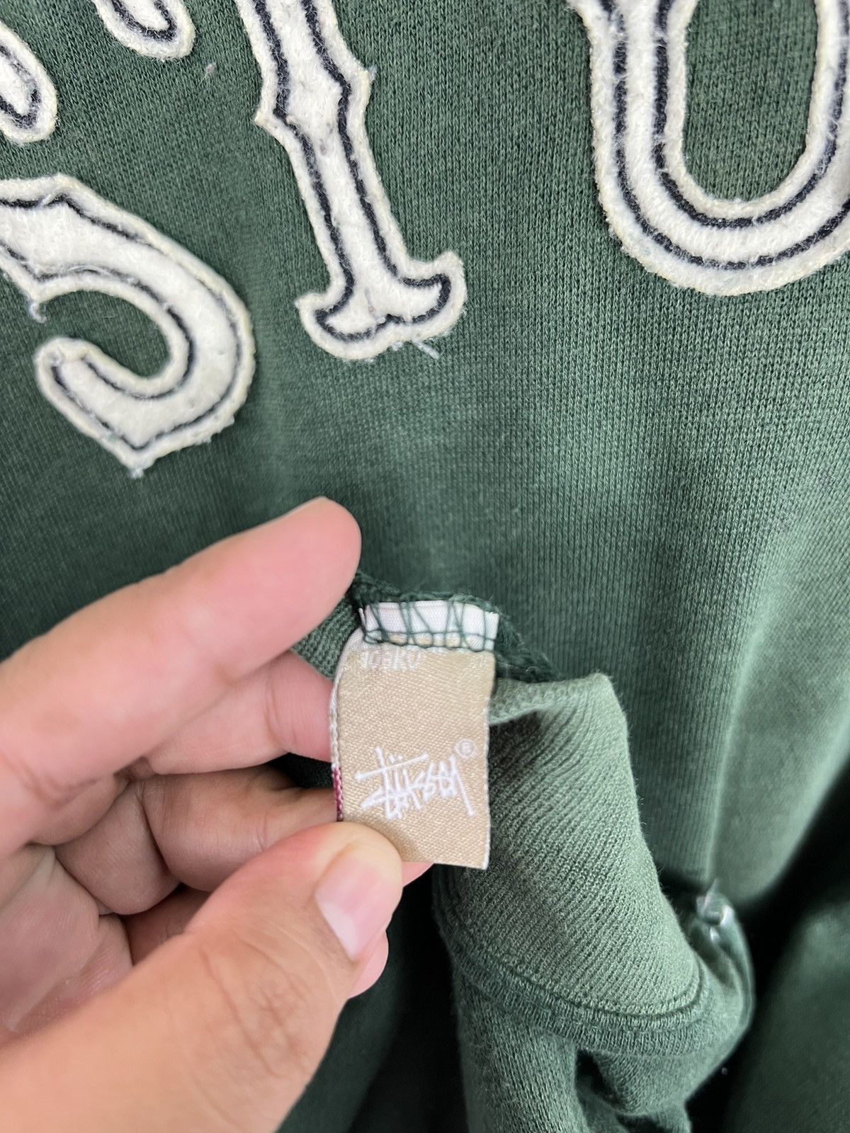 Stussy 🔥 1990s STUSSY SPELL OUT BIG LOGO HOODIES JUMPER Size US M / EU 48-50 / 2 - 8 Thumbnail
